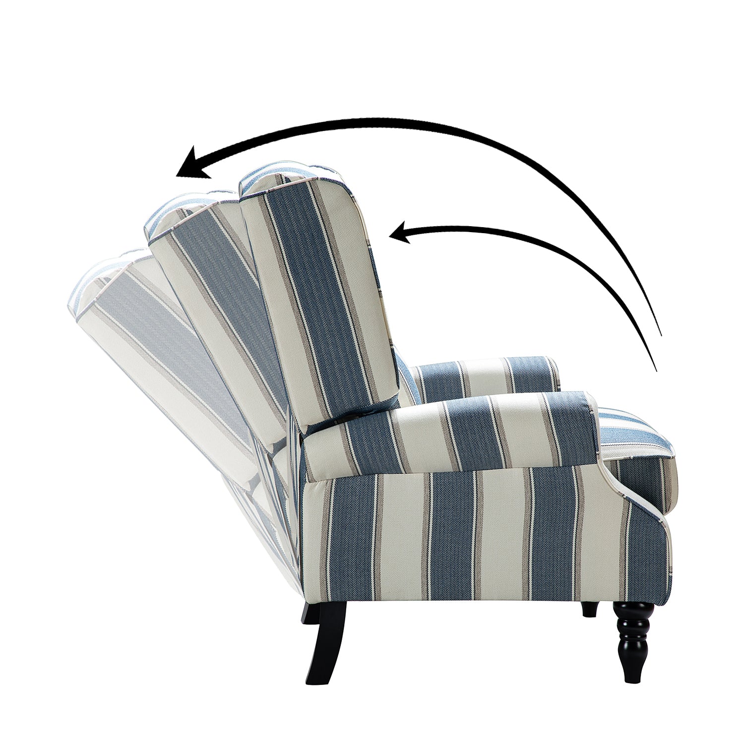 Asikli Manual Recliner in Navy