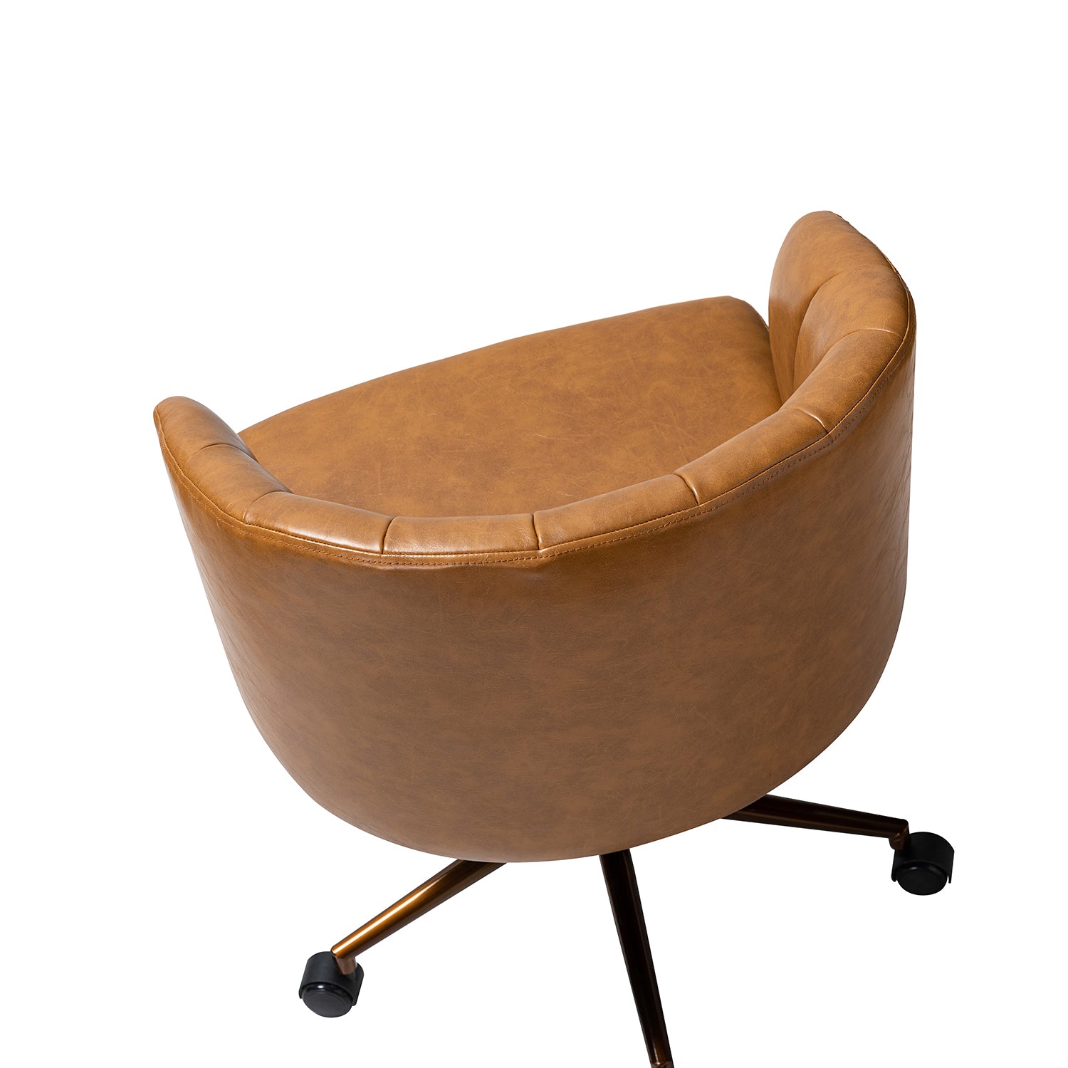 Eugene Vegan Leather Task Chair in Camel
