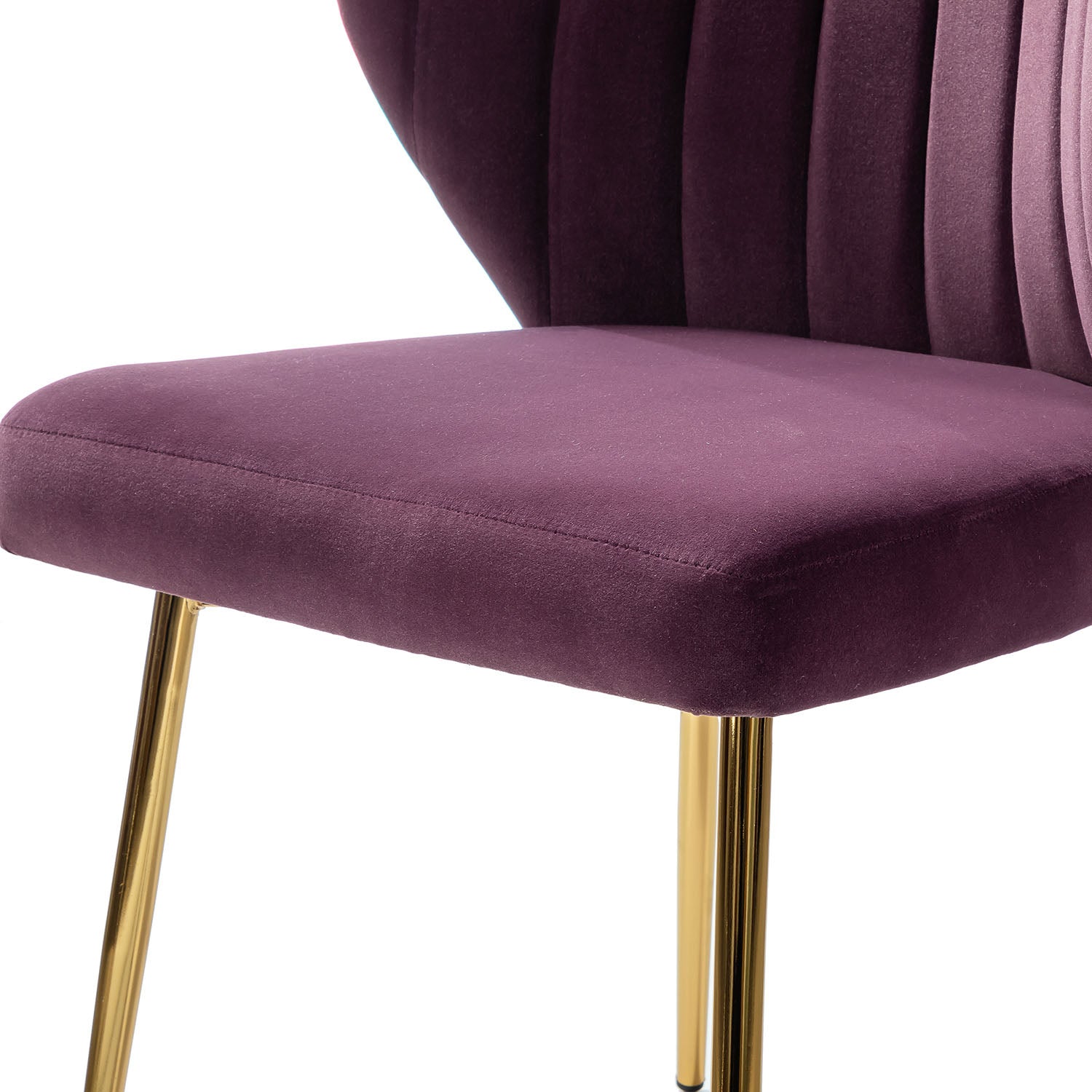 Milia Dining Chair Set of 2 in Purple