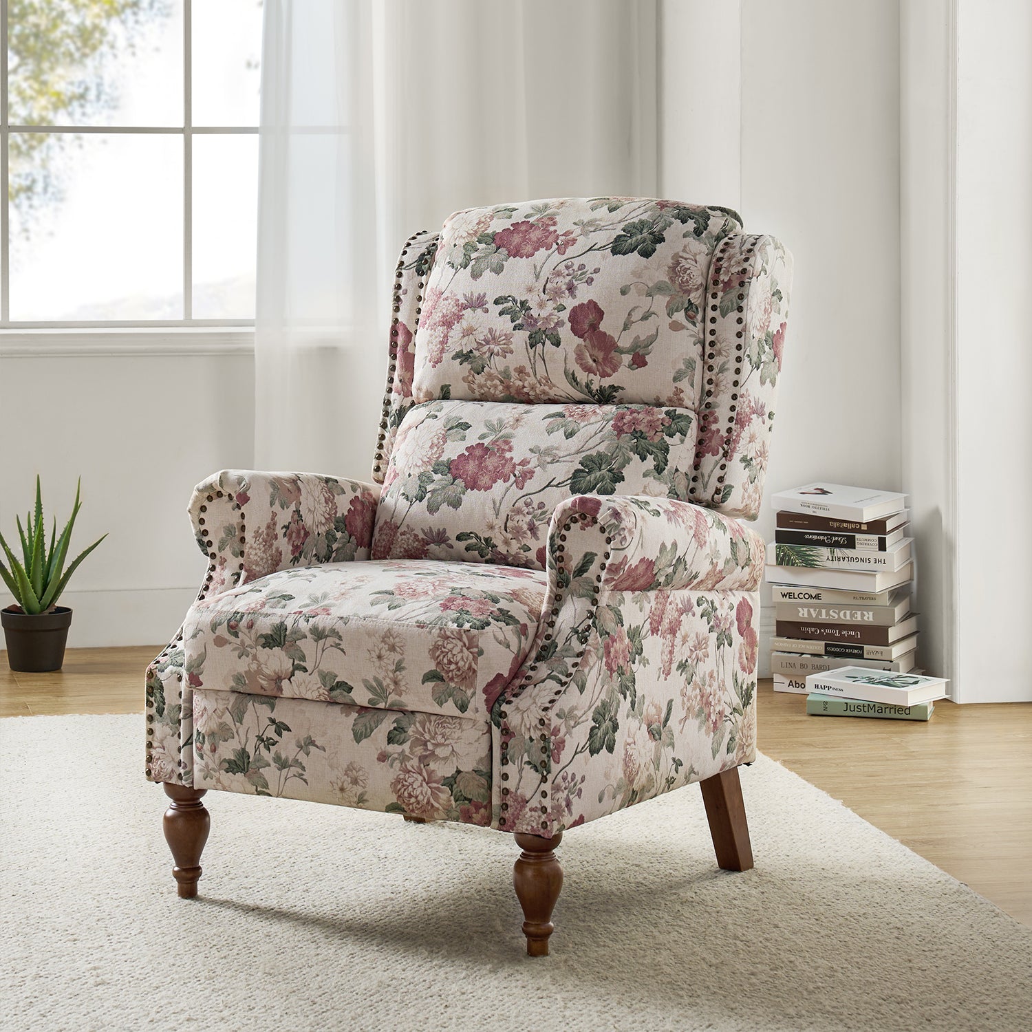 Rosalie Manual Recliner in Floral