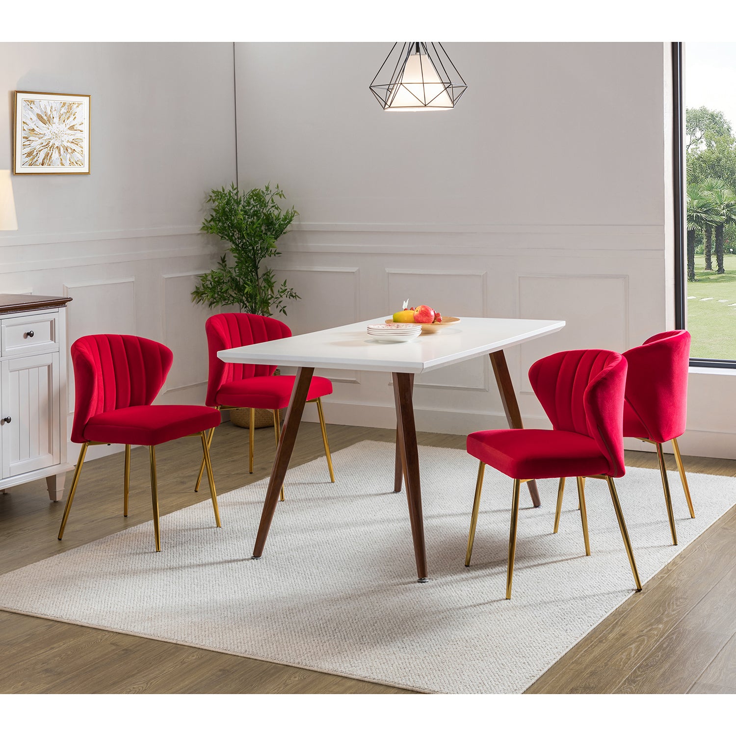 Luna Side Chair in Red
