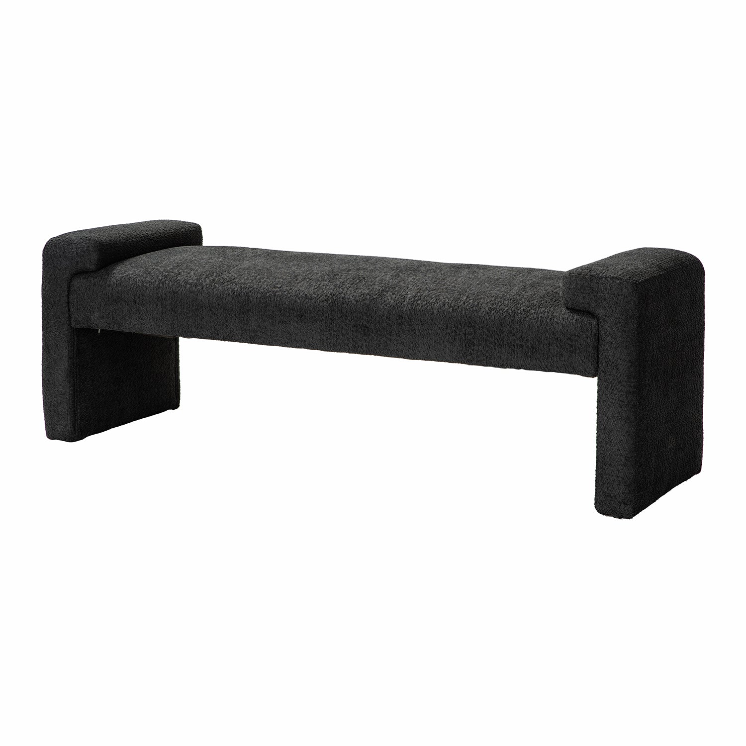 Severin Upholstered Bench in Black