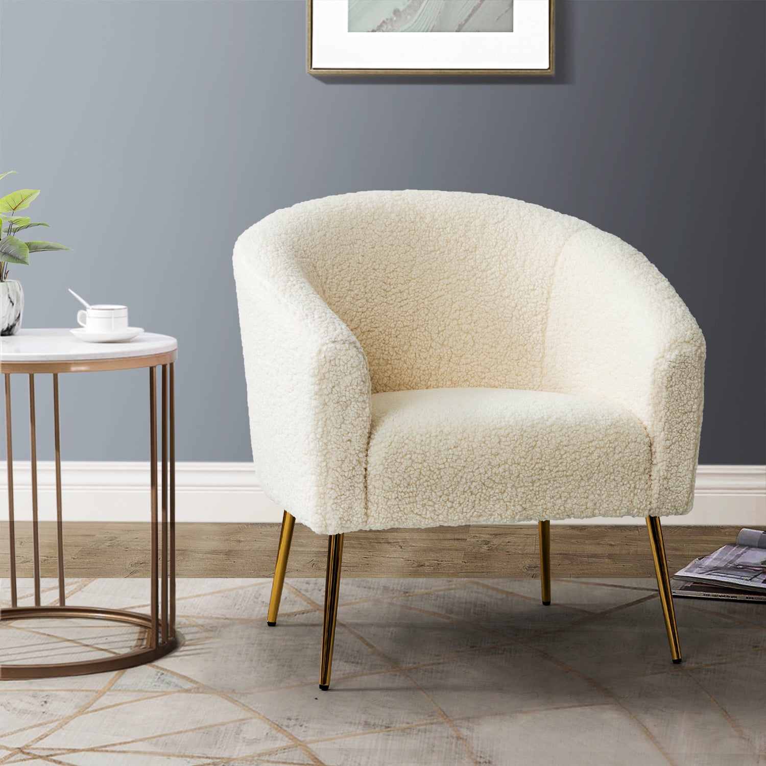 Vicenza Barrel Chair in Ivory