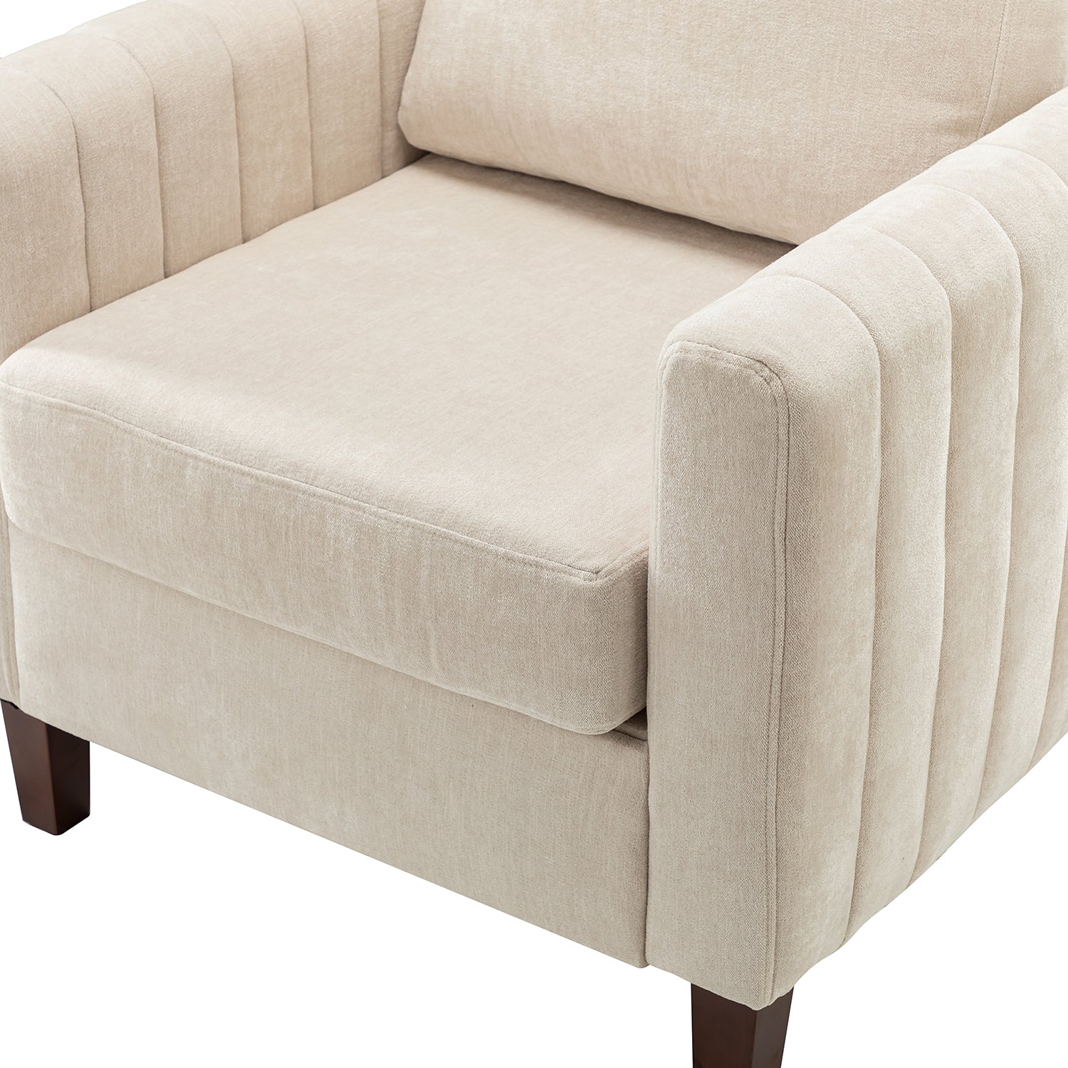 Deionides Club Chair in Ivory