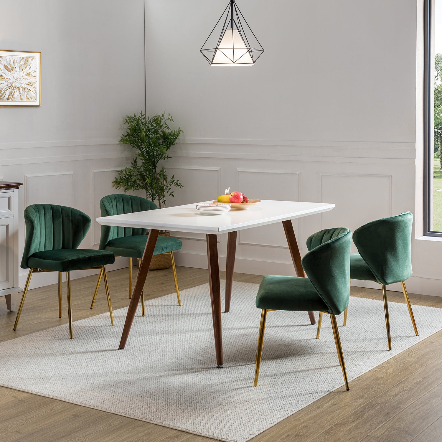 Luna Side Chair in Green