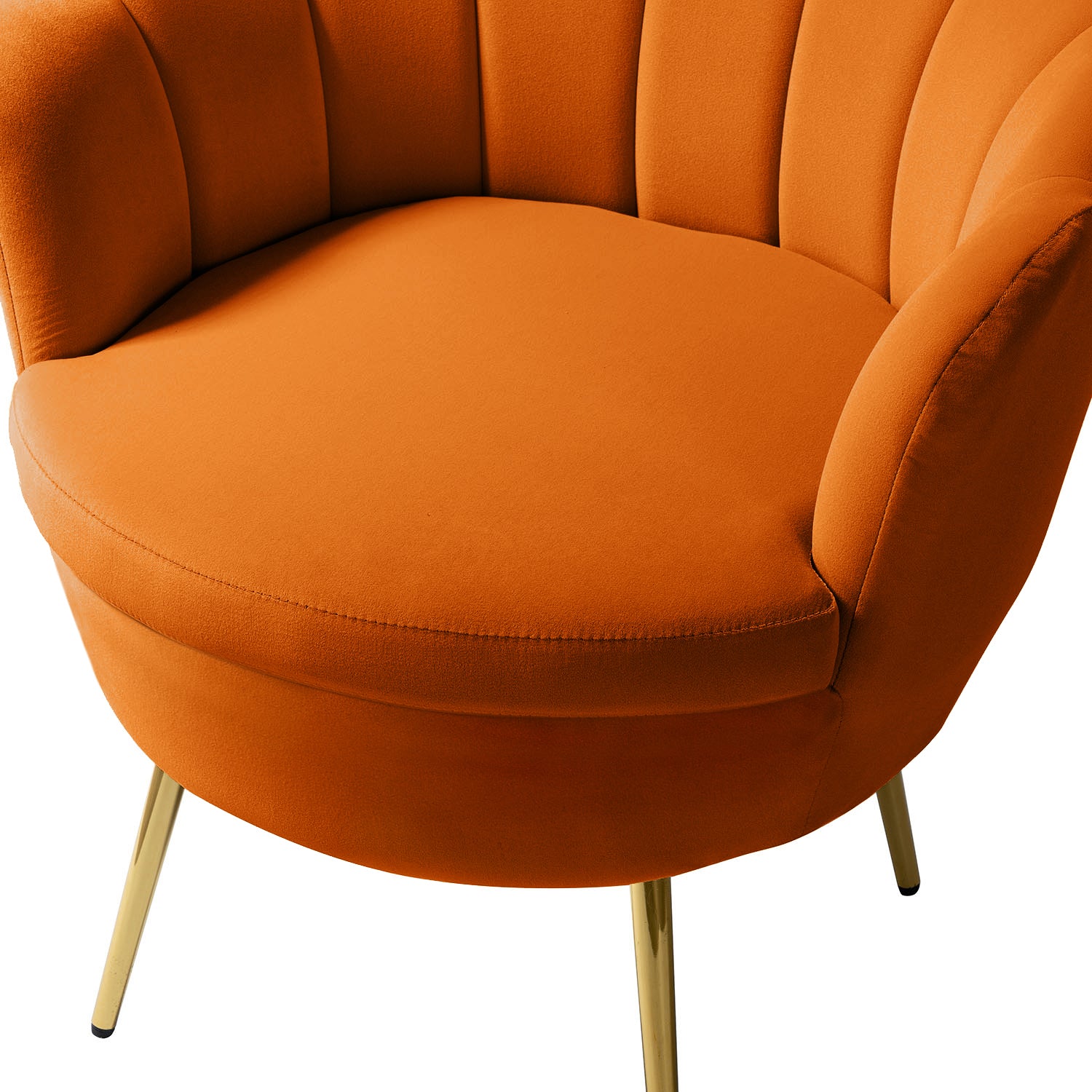 Donata Barrel Chair in Orange