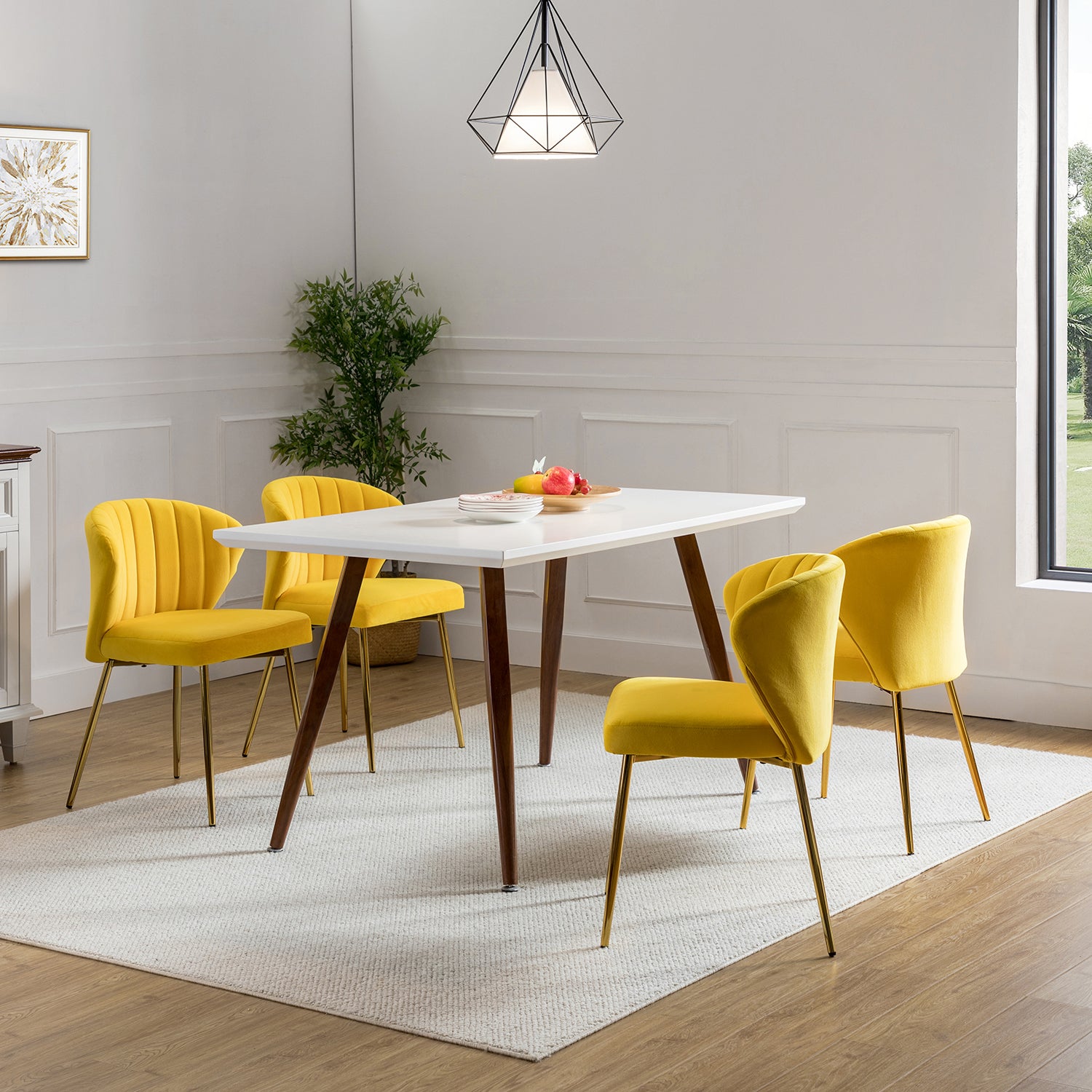 Luna Side Chair in Yellow