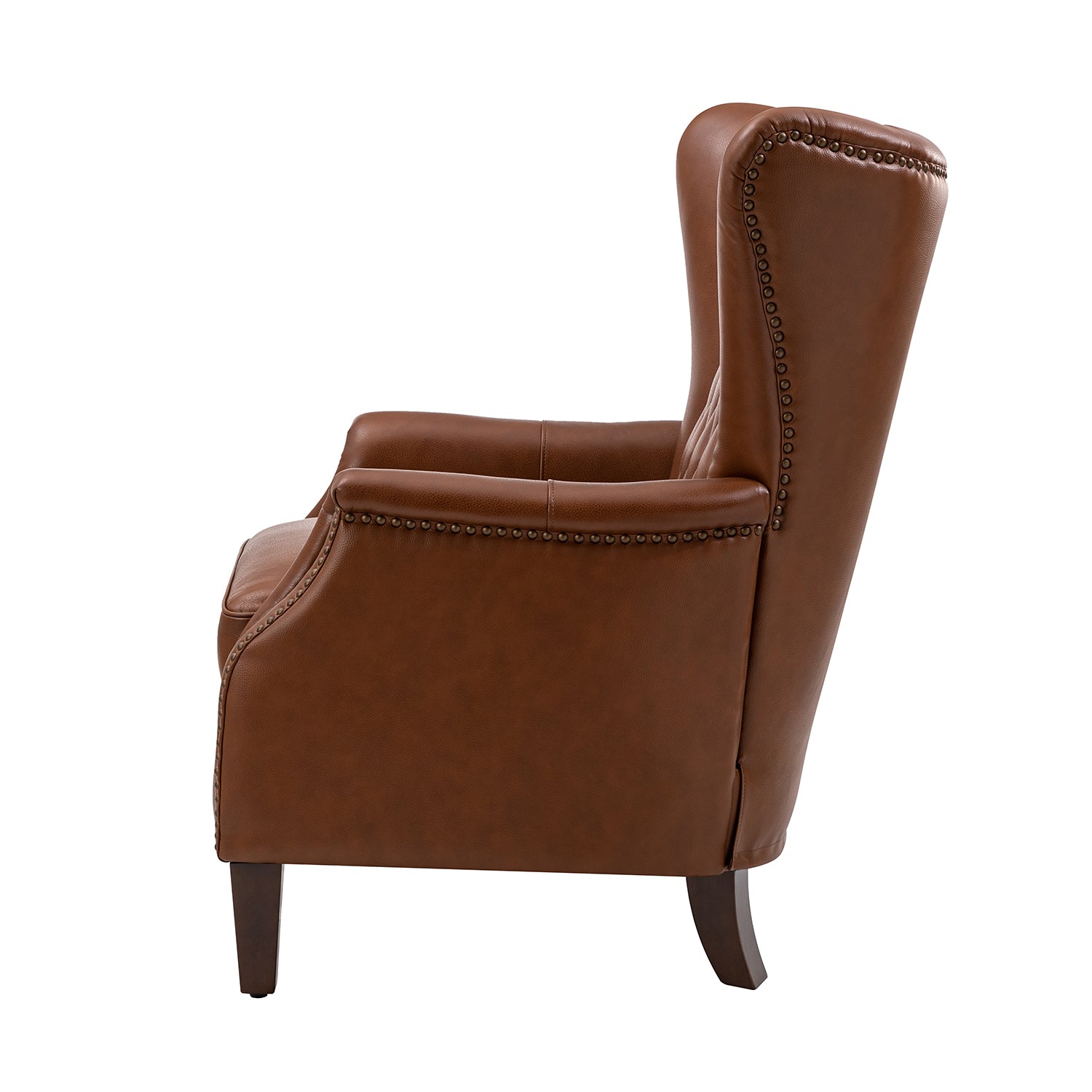Xaver Genuine Leather Armchair in Brown