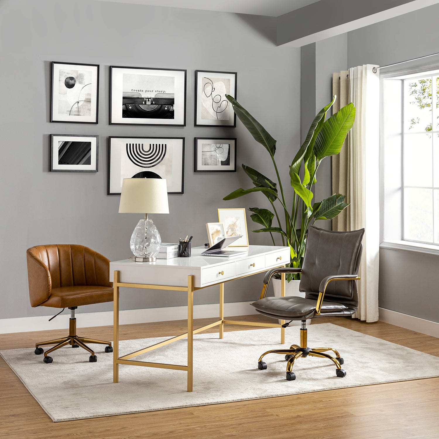 Maryland Office Chair in Grey