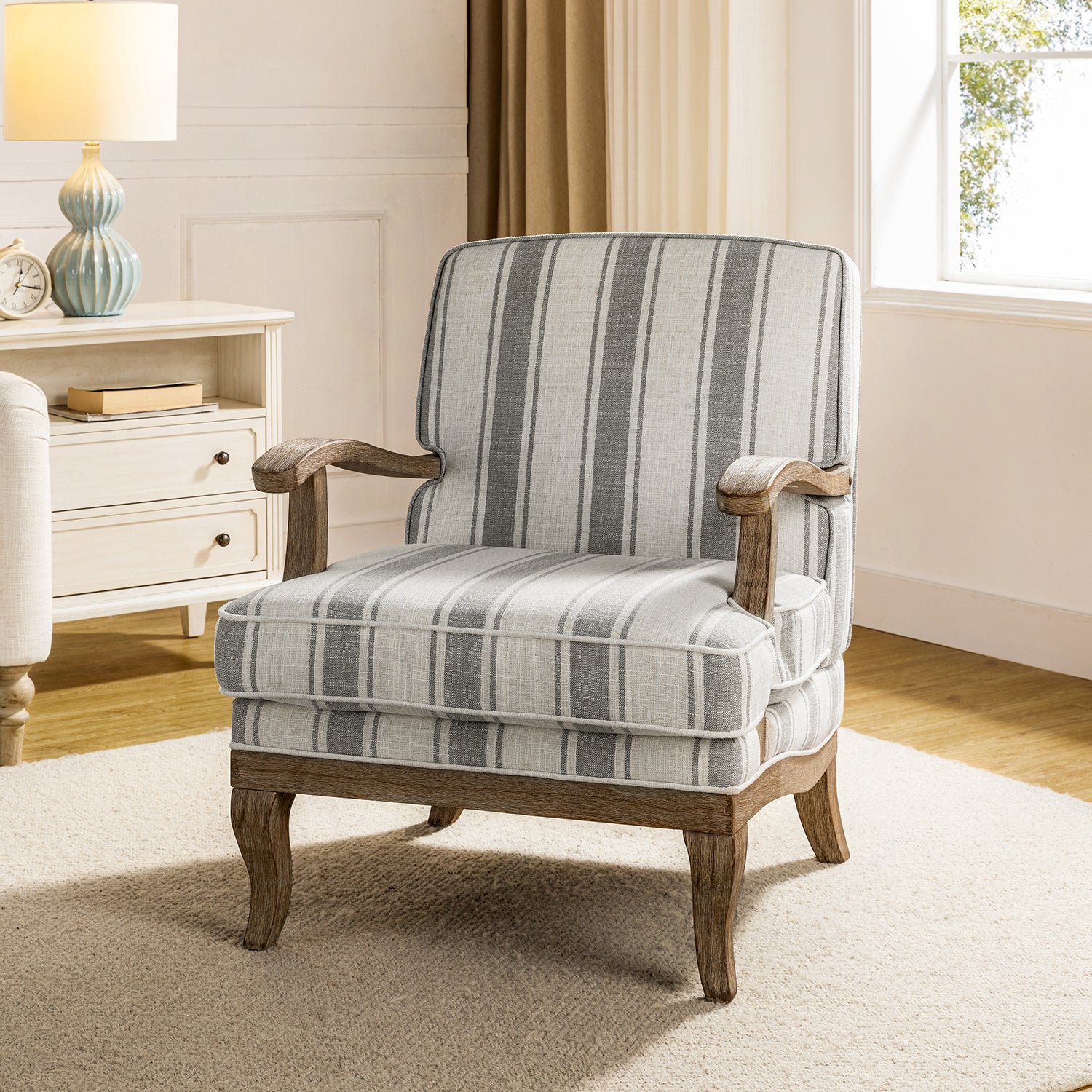 Peppone Armchair in Grey