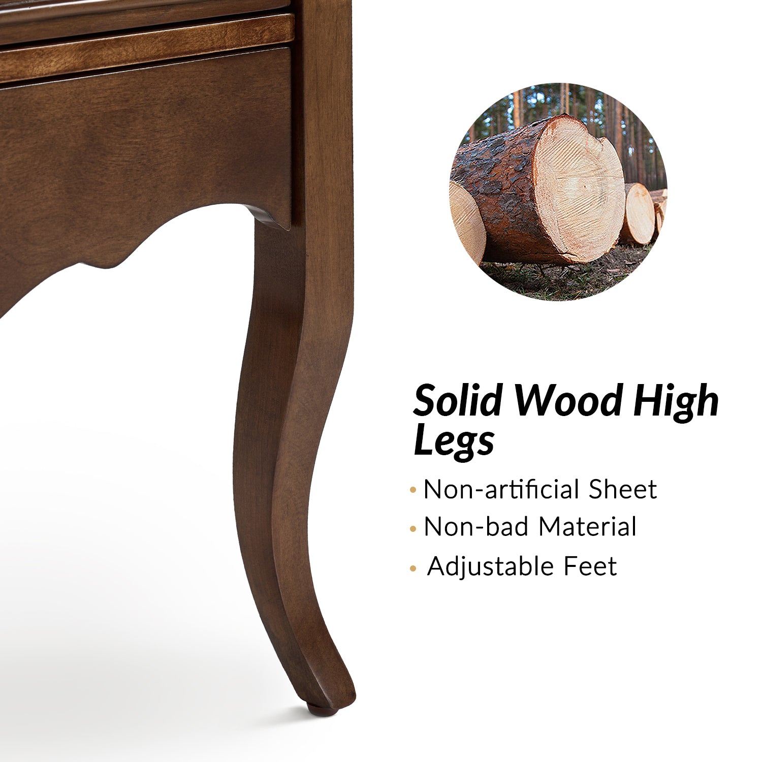 Patience Nightstand in Walnut