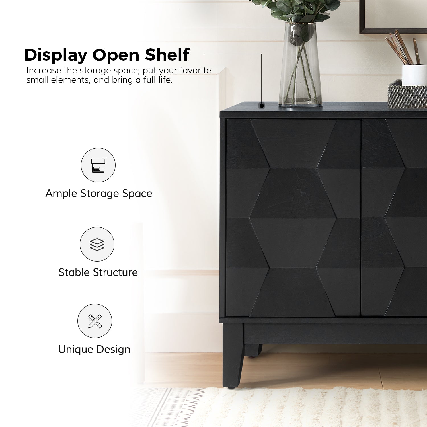 Joyce Sideboard in Black