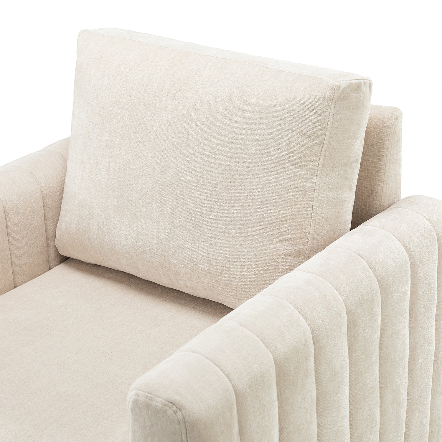 Deionides Club Chair in Ivory
