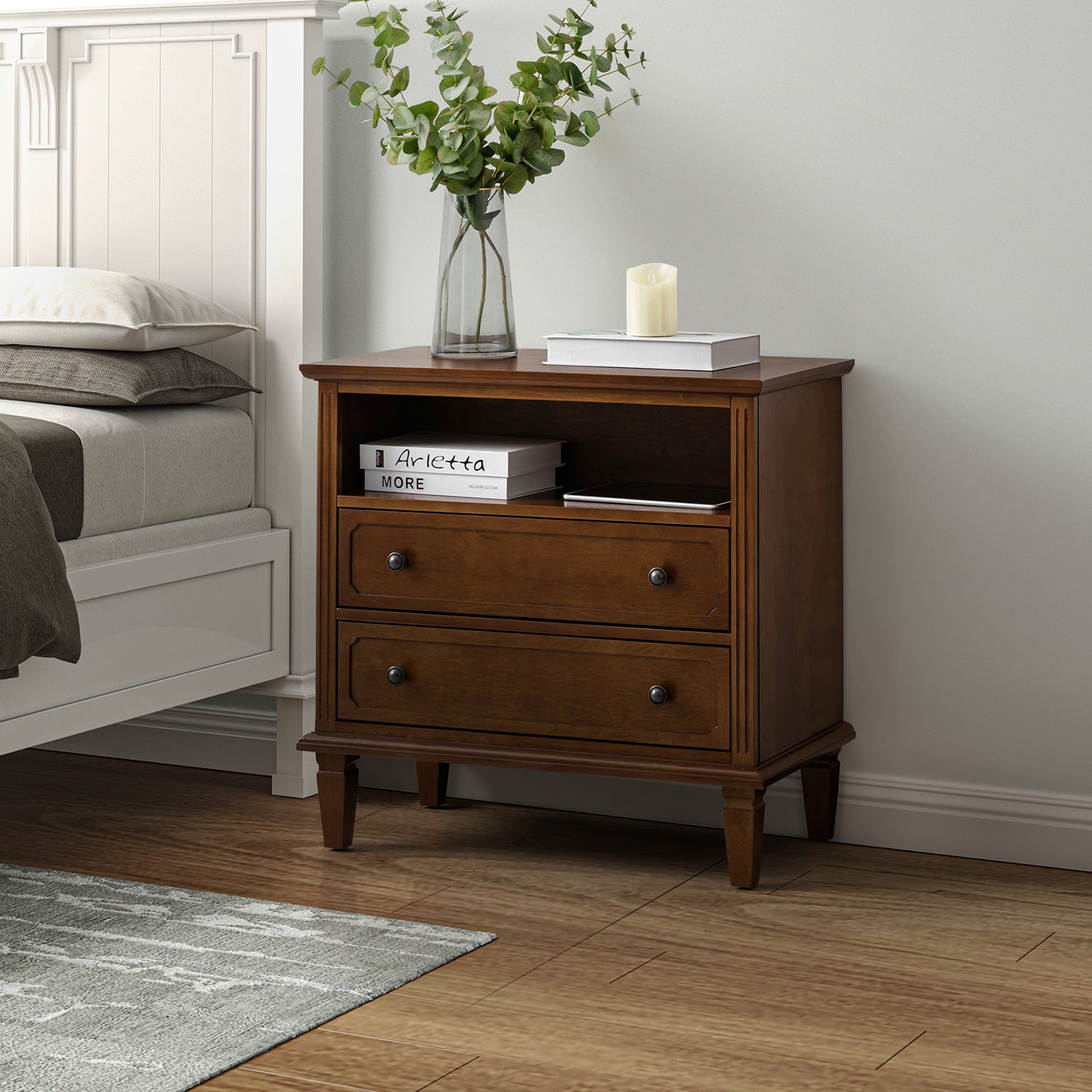 Davide Nightstand in Walnut
