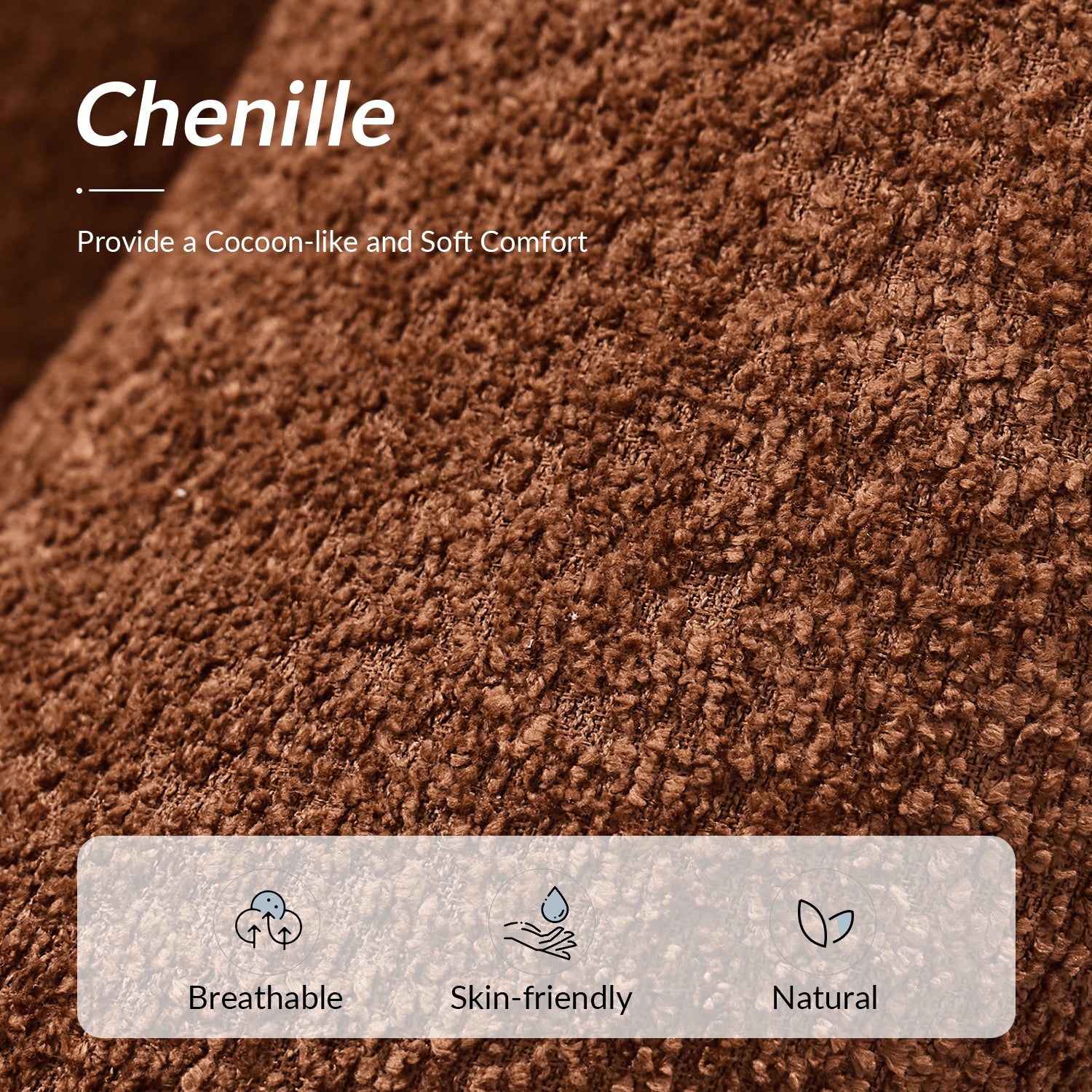 George Modern Boucle Armchair in Rust