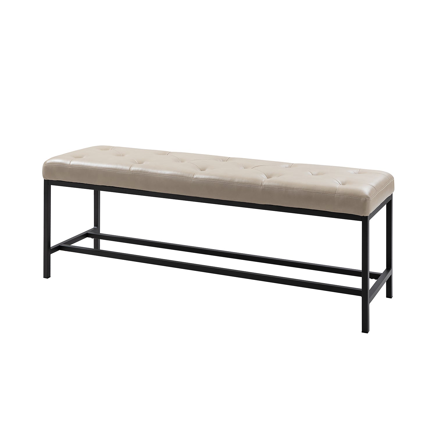 Jakob Upholstered Bench in Beige