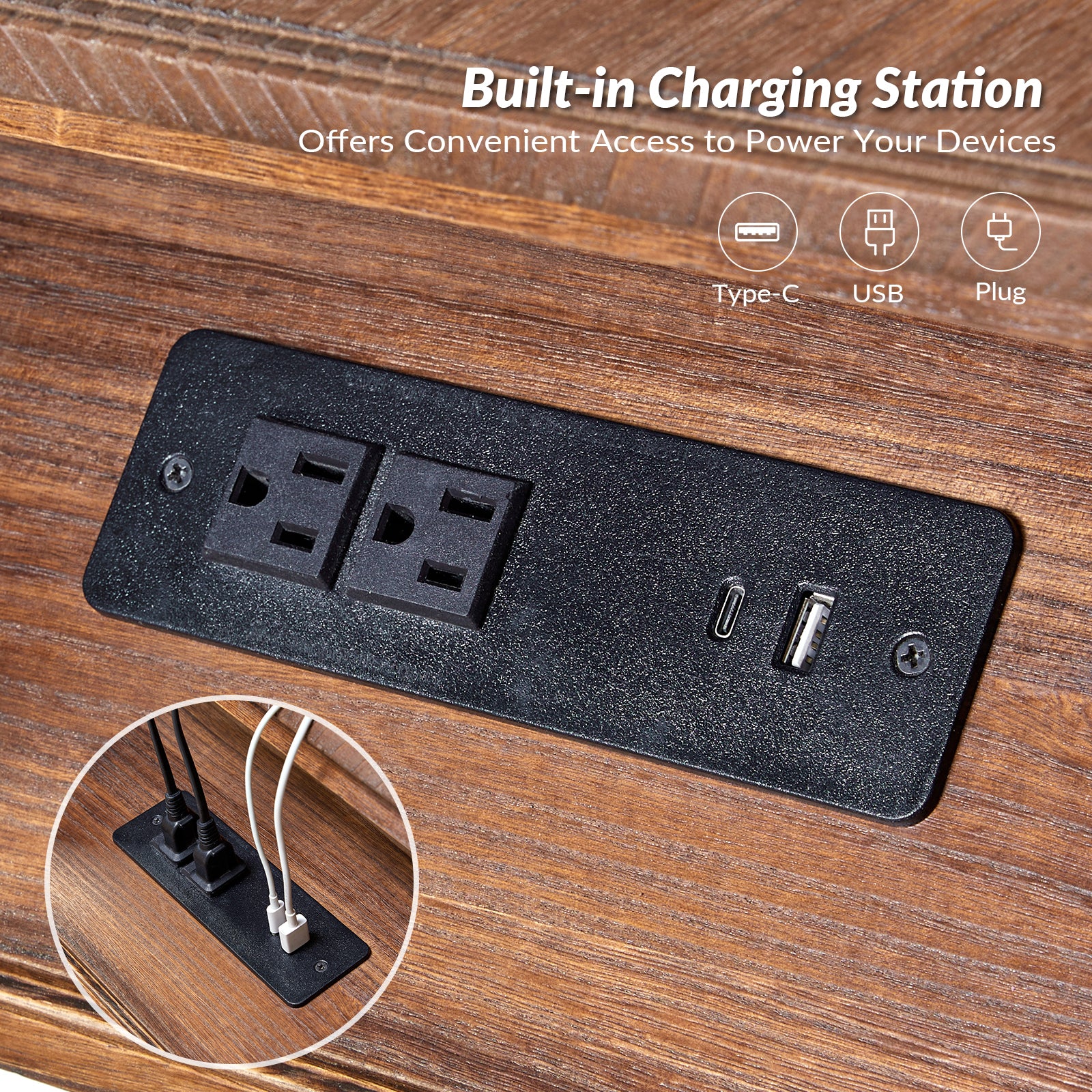 Eric End Table in Walnut