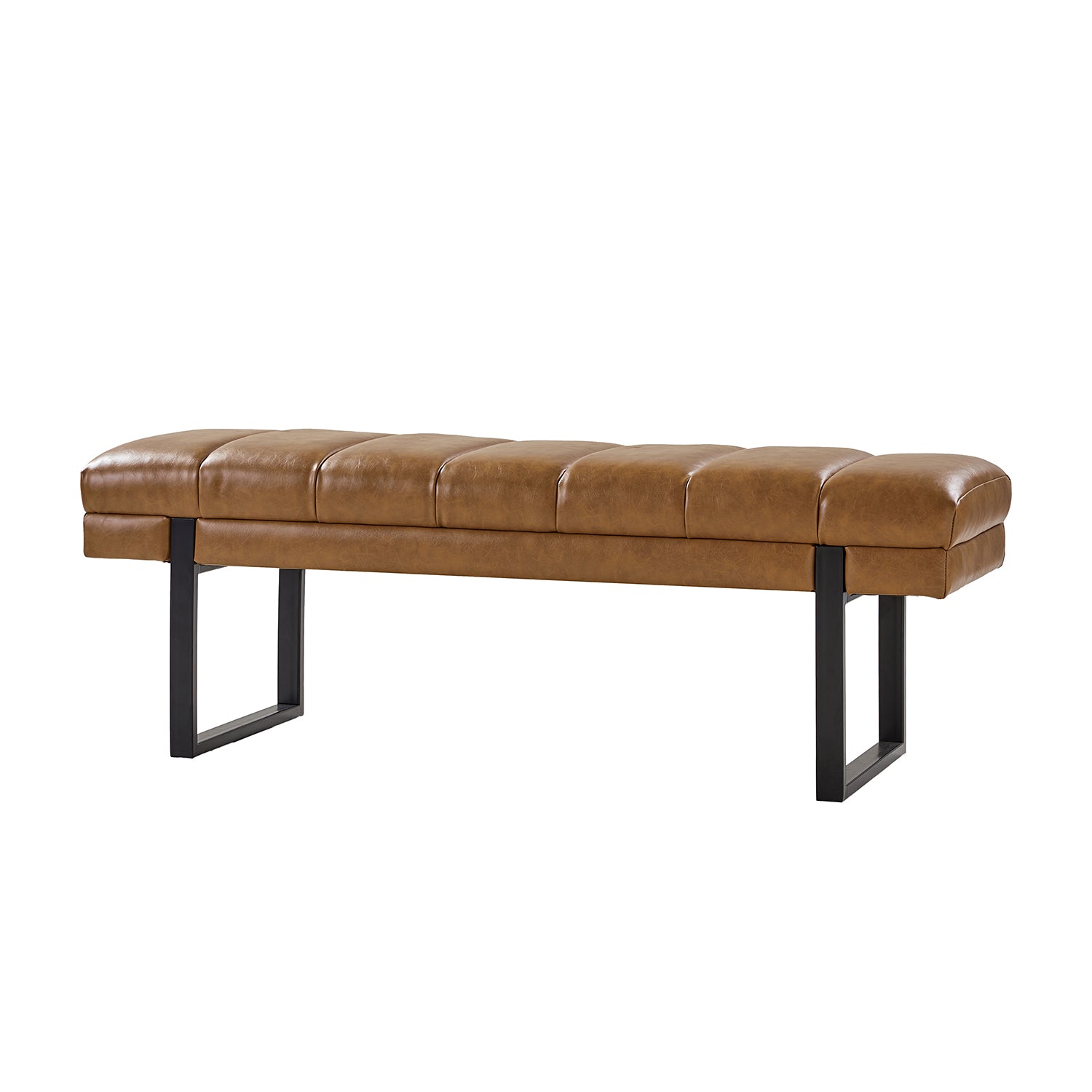 Laurg Upholstered Bench in Camel