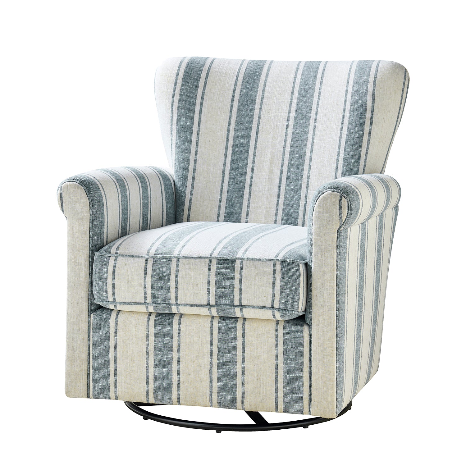 Knud Swivel Chair in Blue