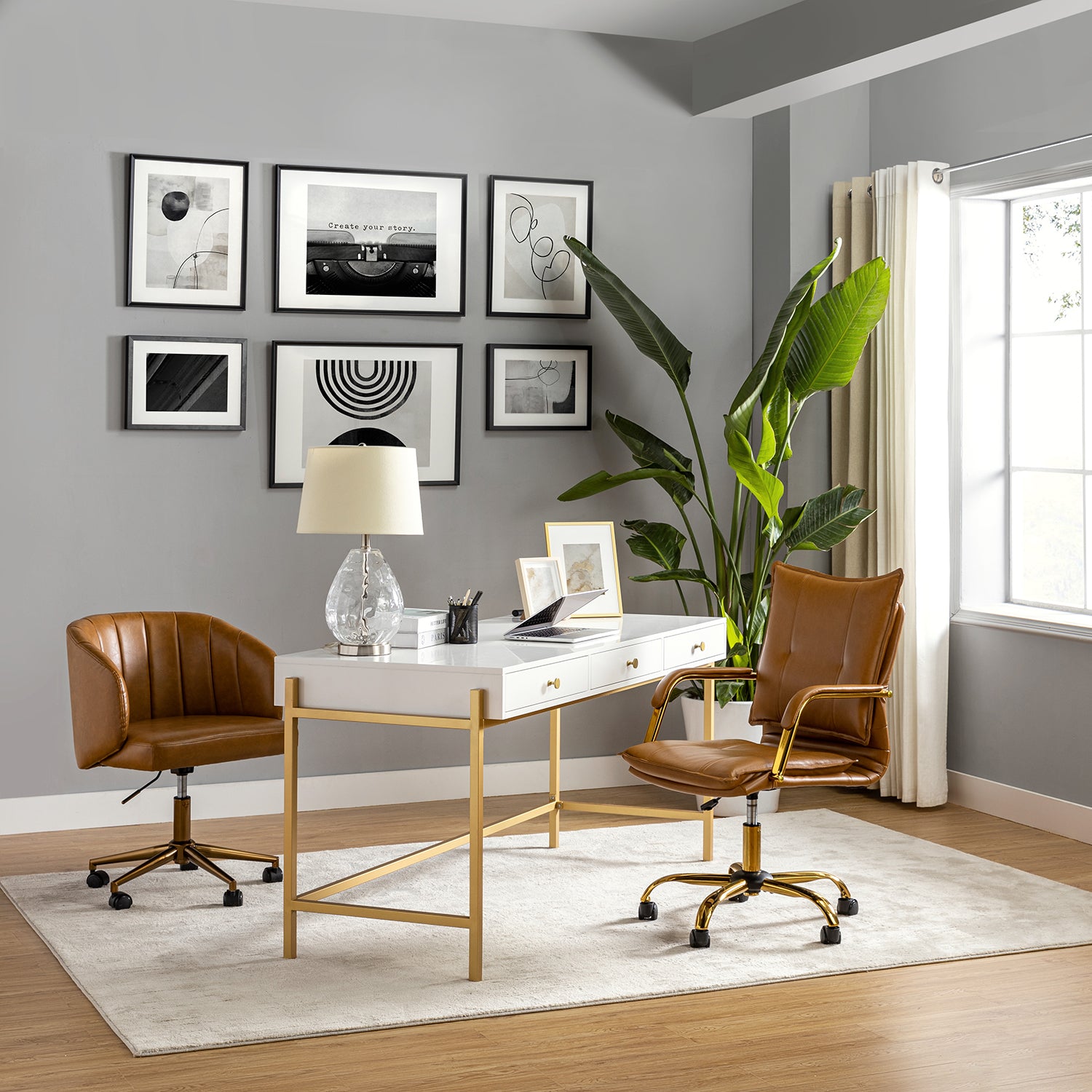 Maryland Office Chair in Camel