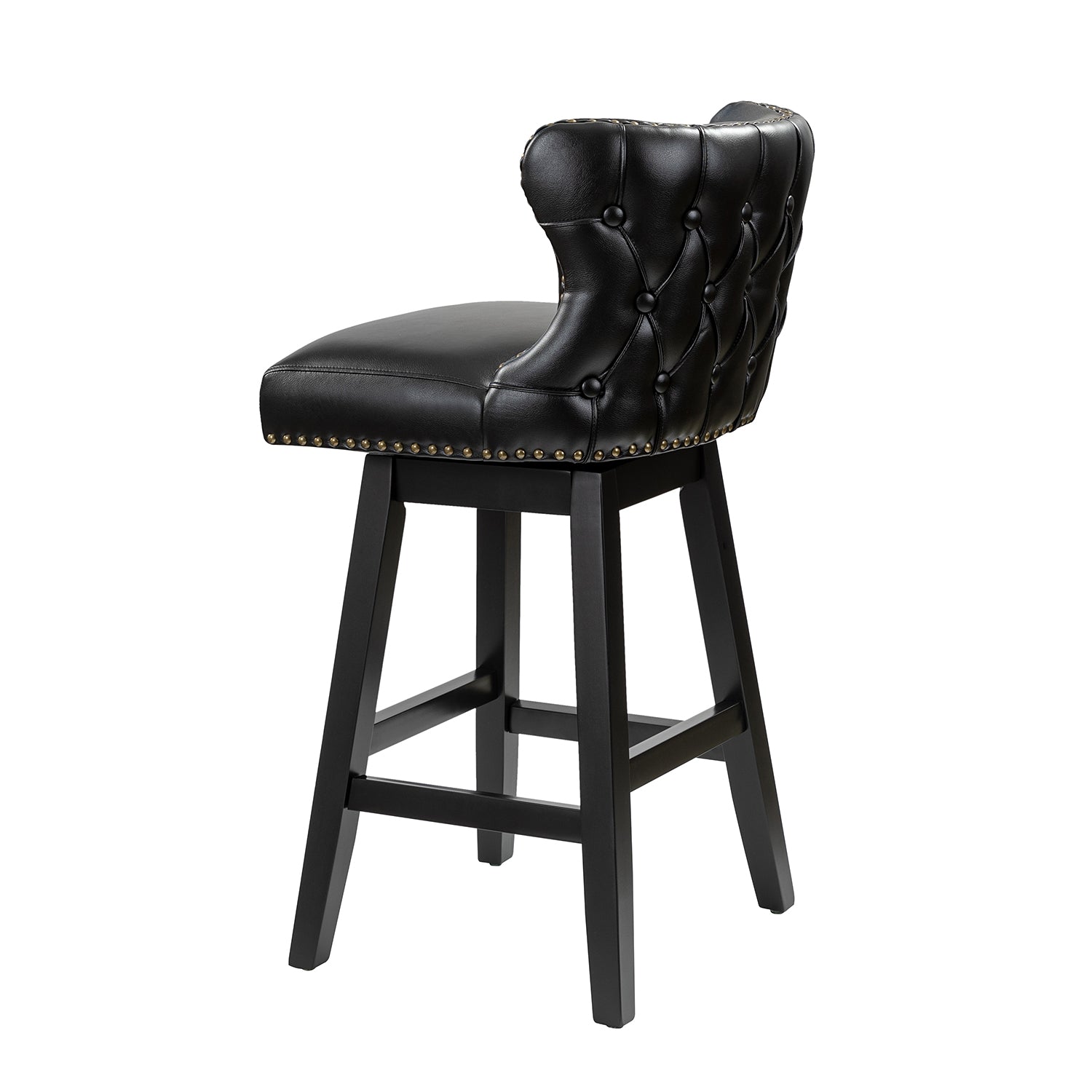 Konrad Swivel Bar & Counter Stool in Black
