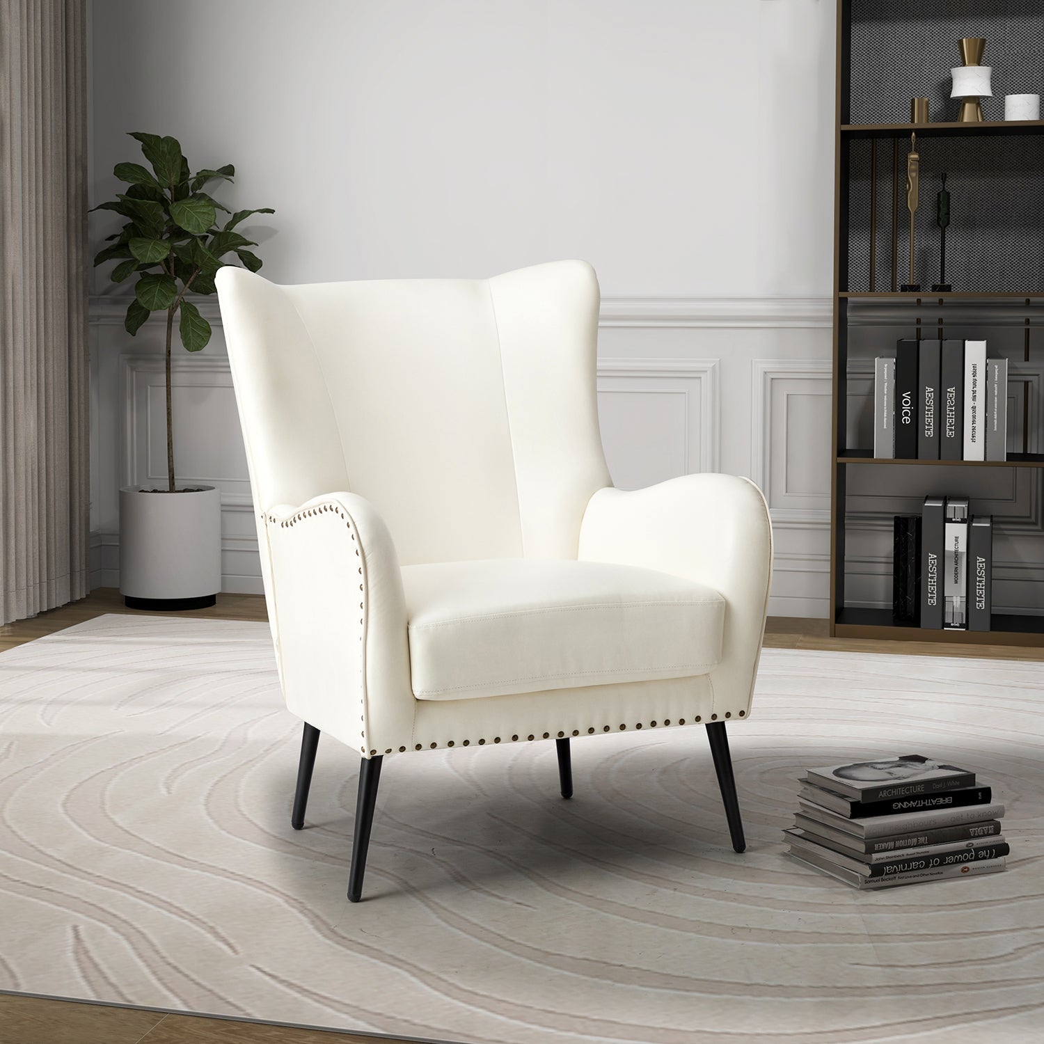 Meleagrides Armchair in Ivory