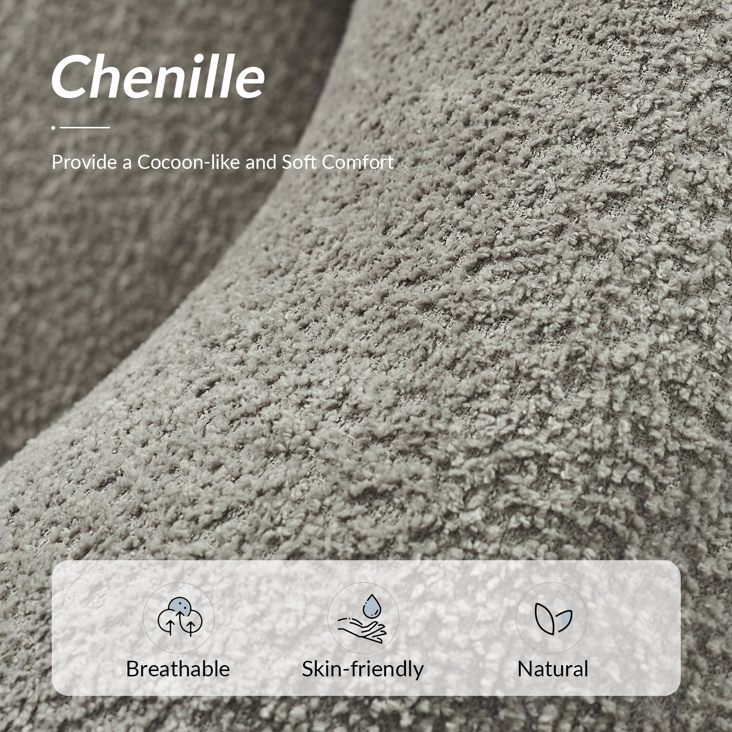 George Modern Boucle Armchair in Grey