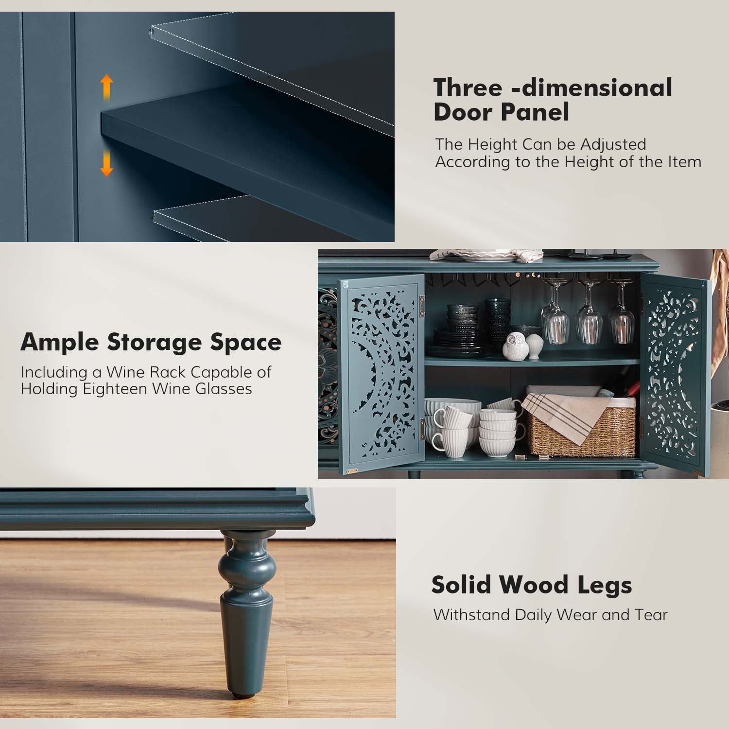 Delia Sideboard in Blue