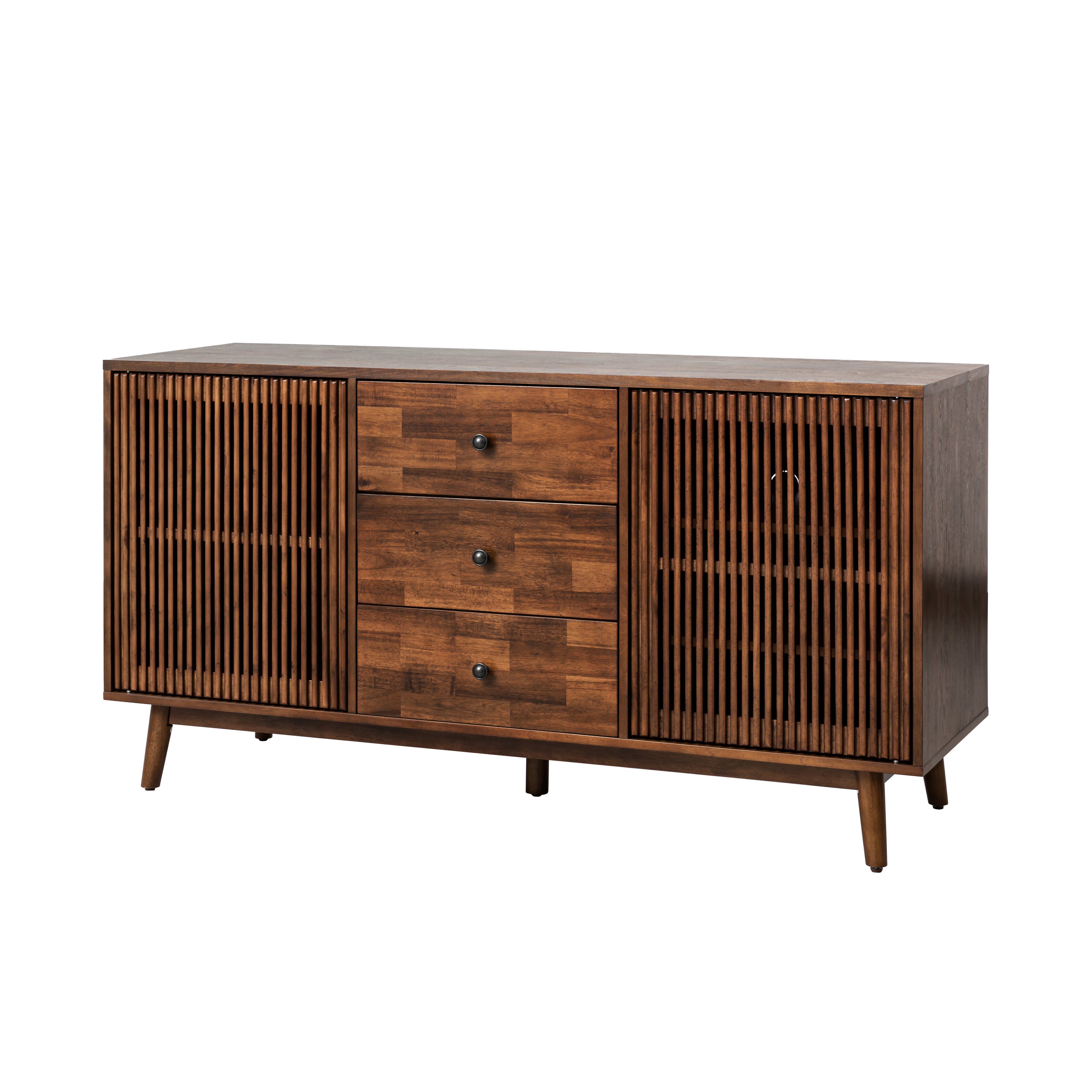 Julius 3-Drawer Sideboard in Walnut