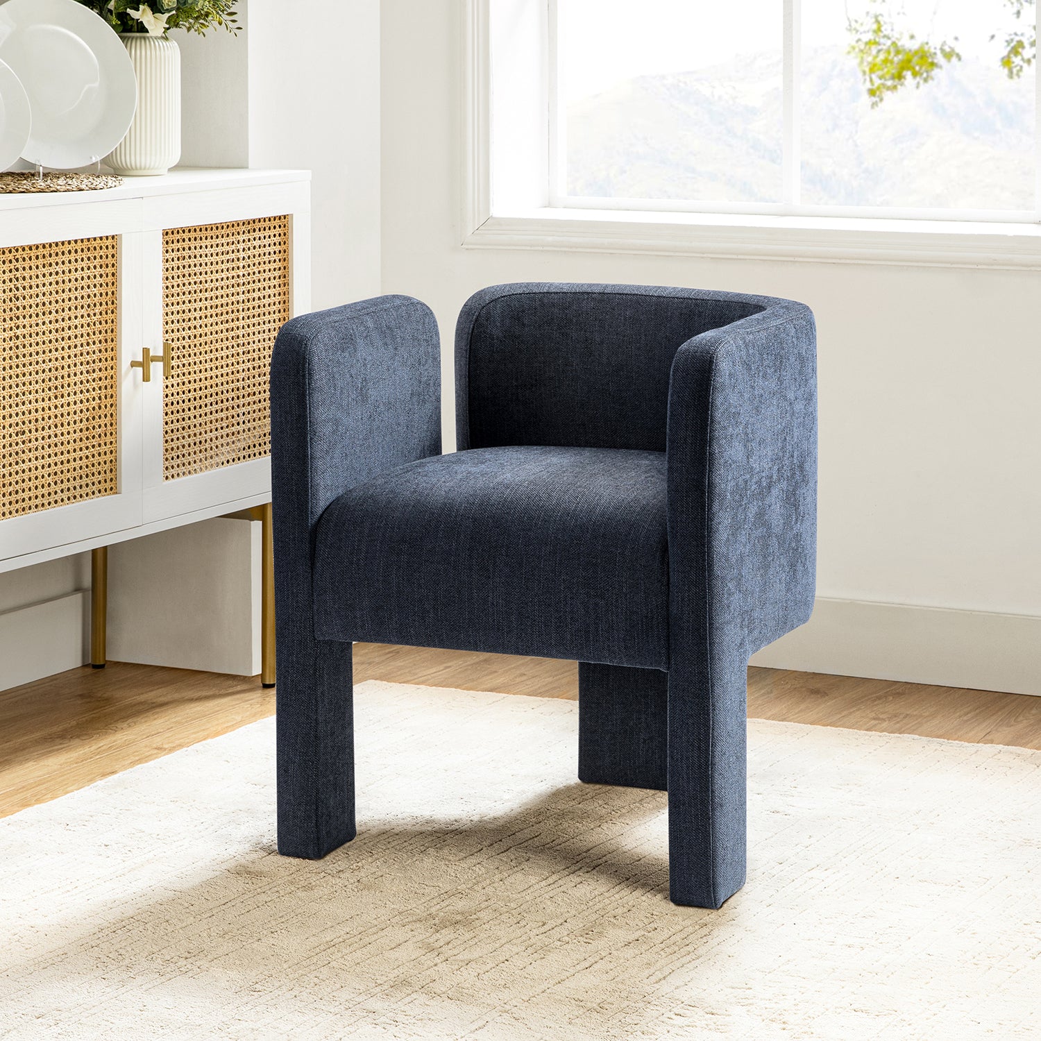 Eugen Dining Chair in Navy