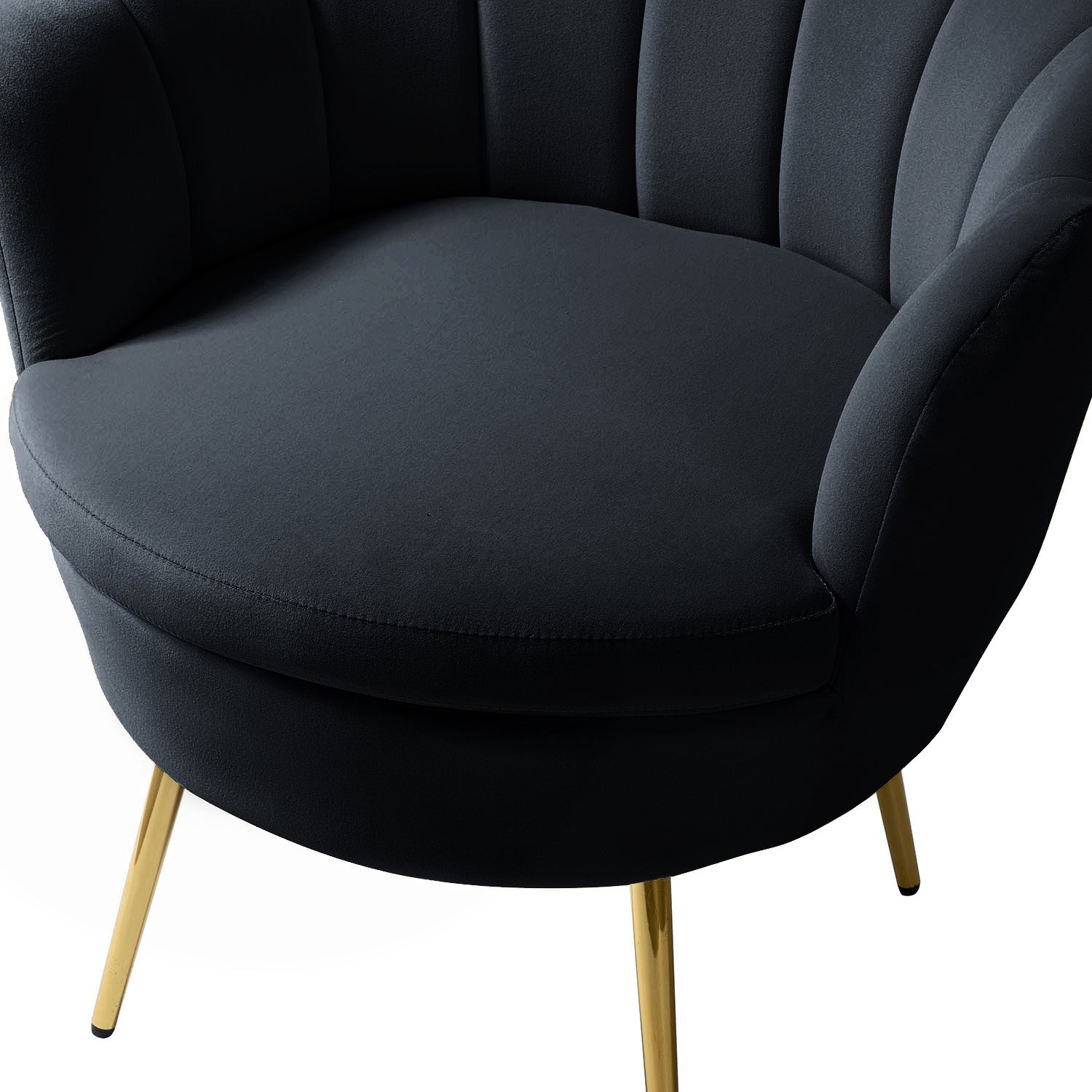 Donata Barrel Chair in Black
