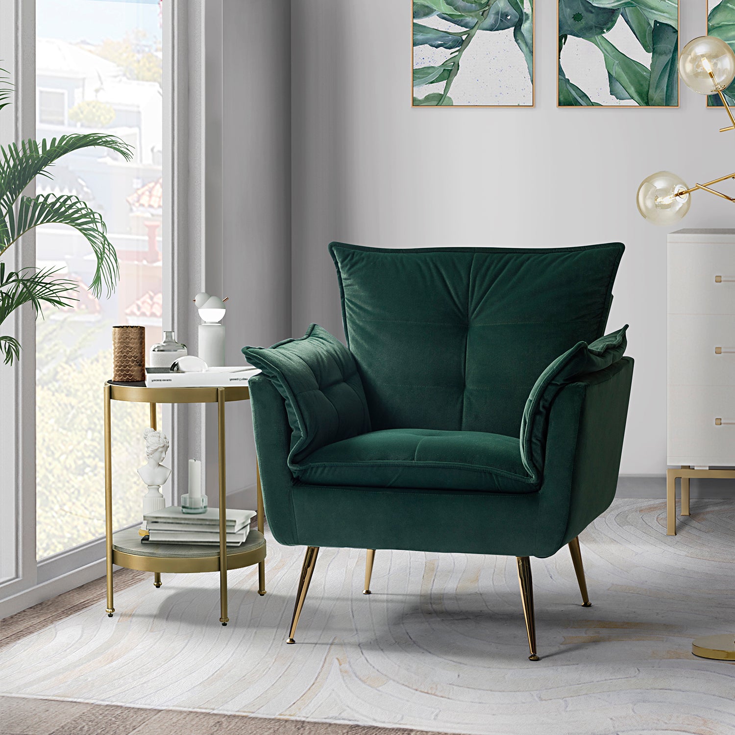 Ilia Armchair in Green