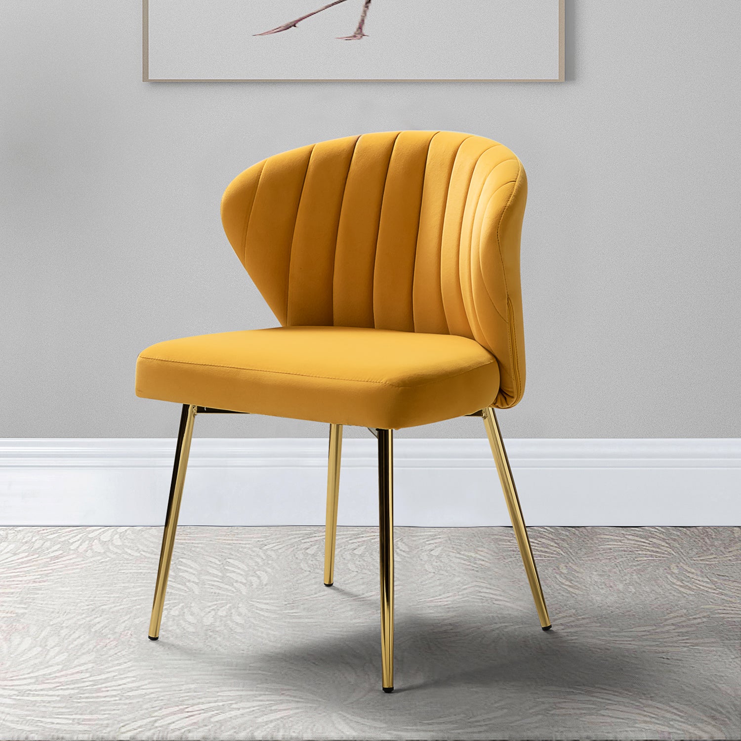 Luna Side Chair in Mustard