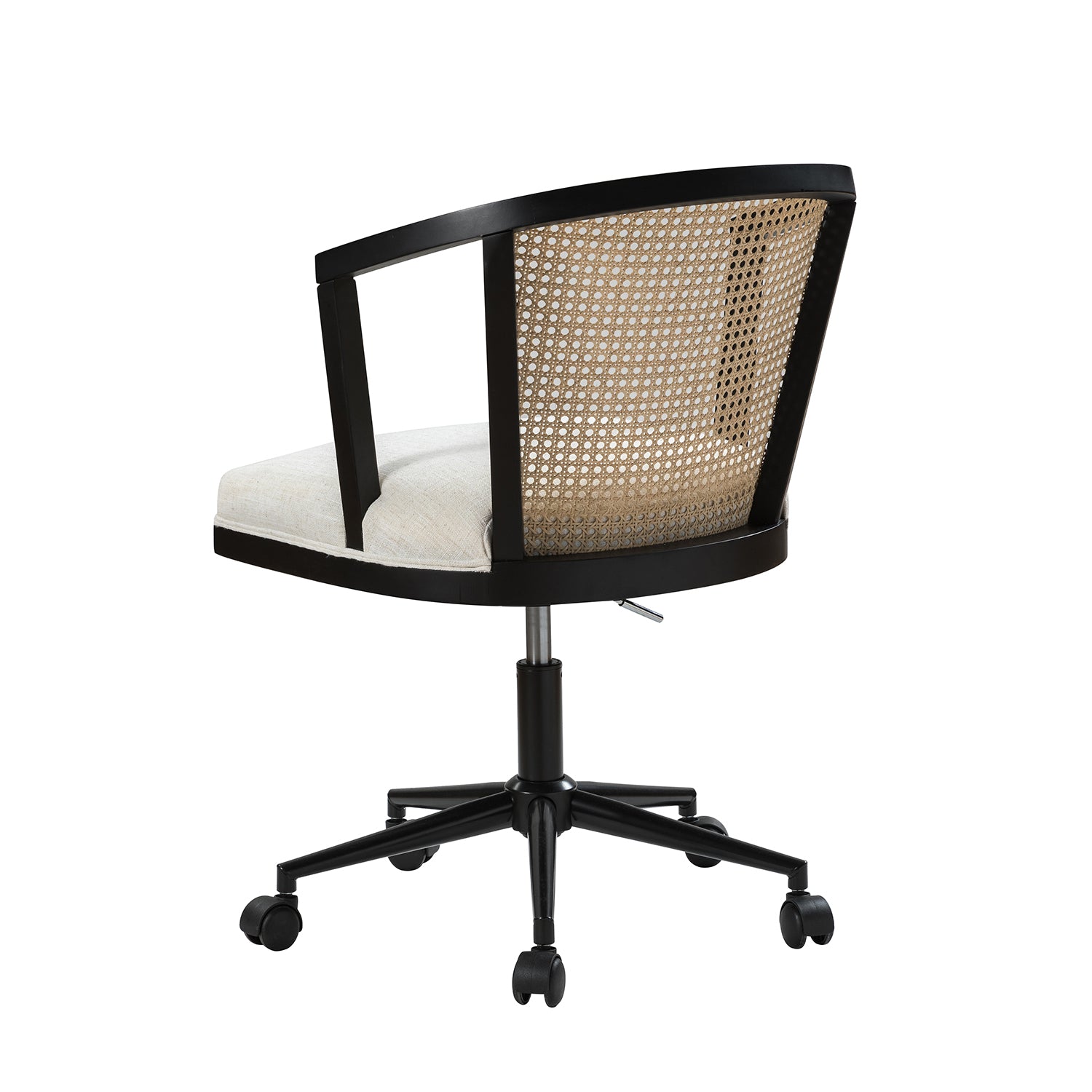 Freda Rattan Task Chair- in Black
