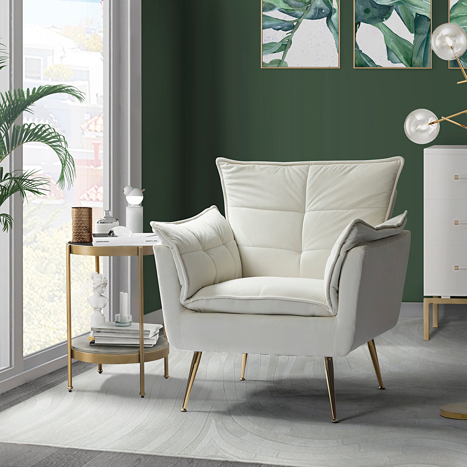 Ilia Armchair in Ivory