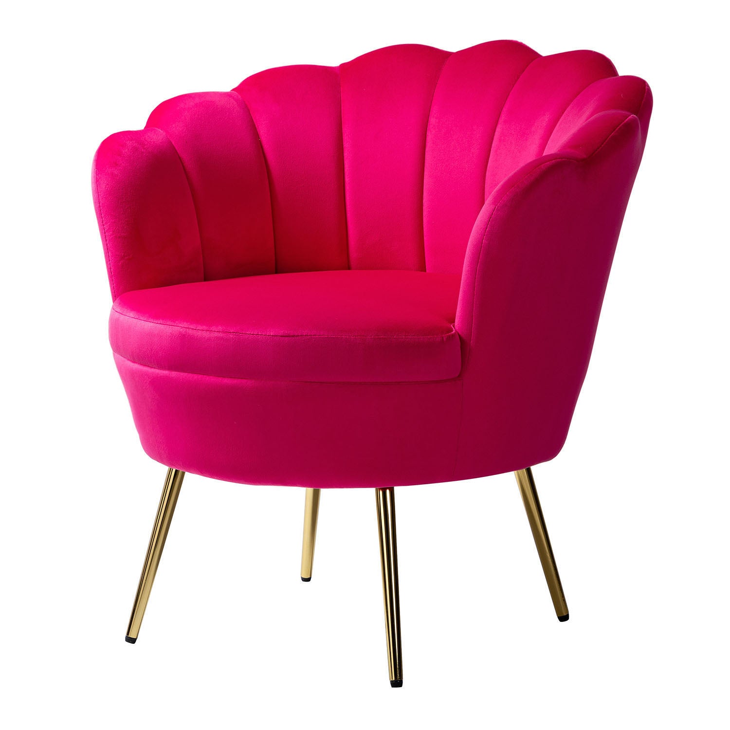 Donata Barrel Chair in Fushia