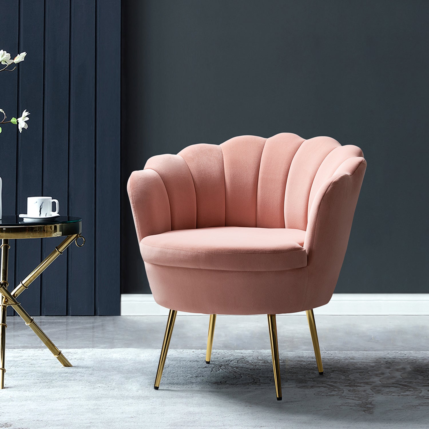 Donata Barrel Chair in Pink