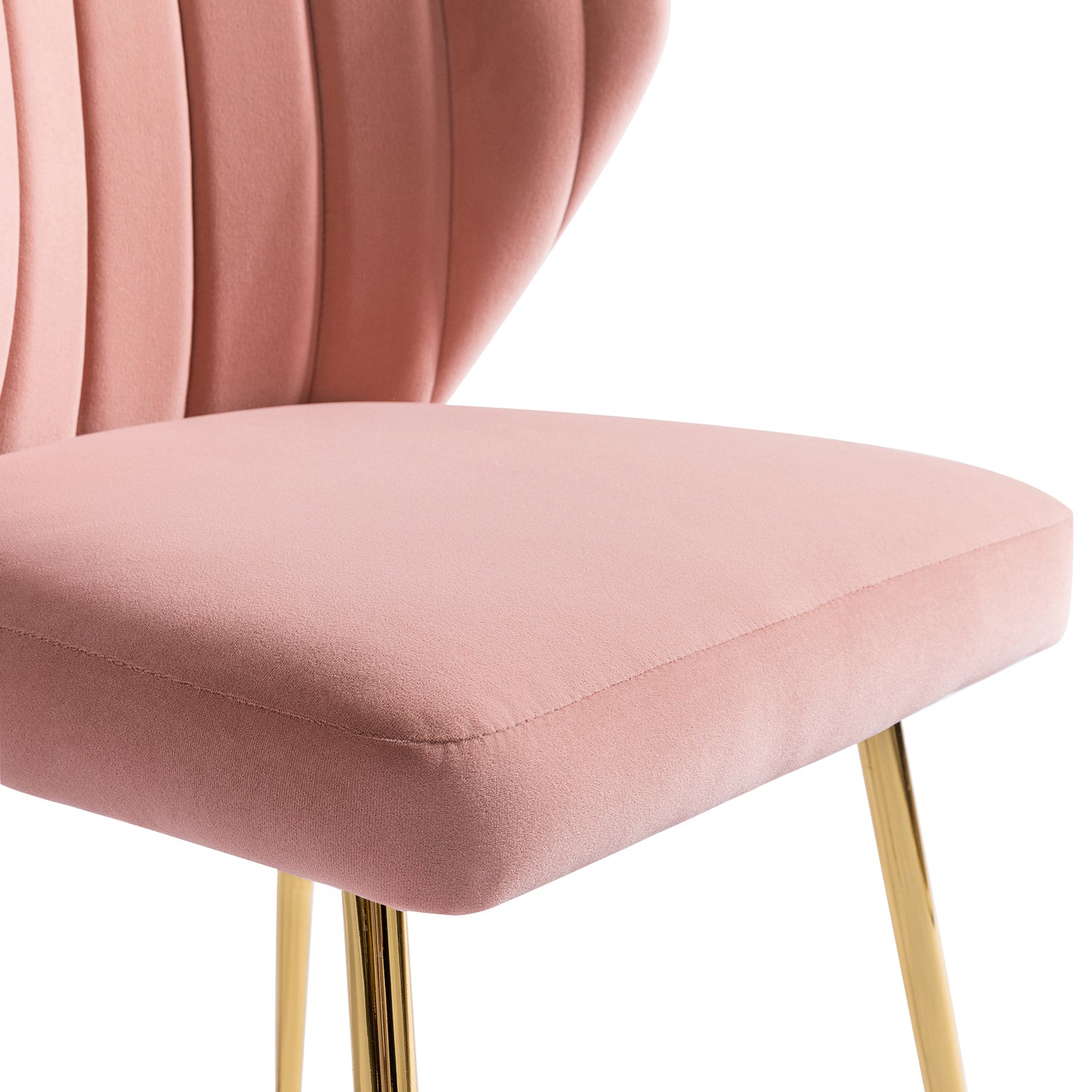 Milia Dining Chair Set of 2 in Pink