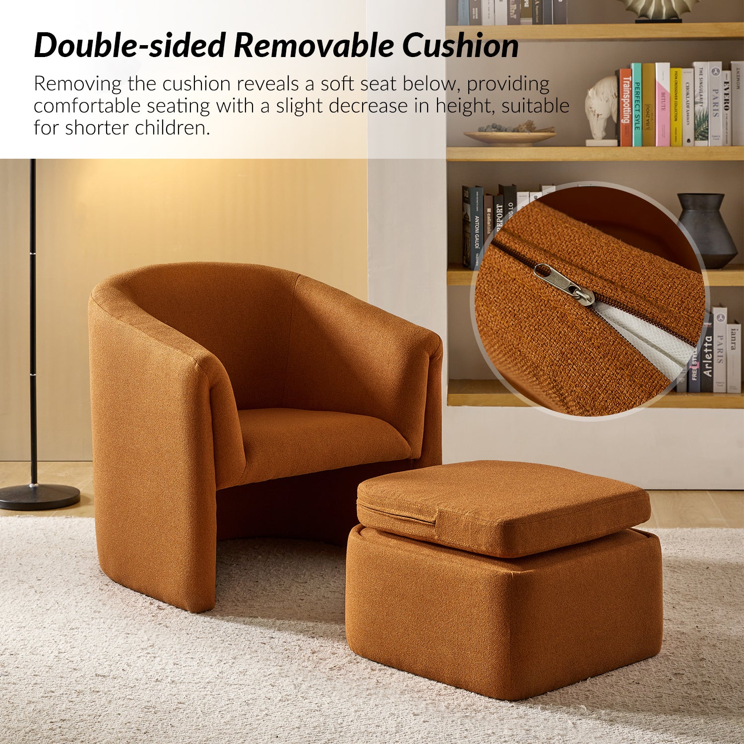 Arturo Armchair in Orange