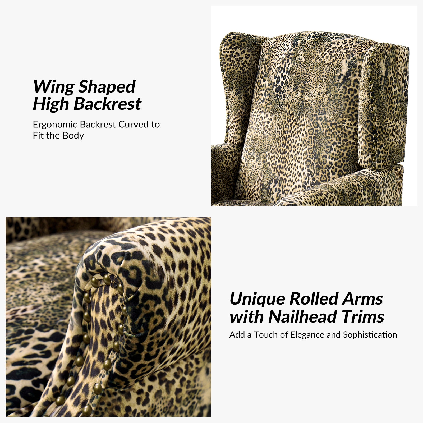 Ivan Armchair in Leopard