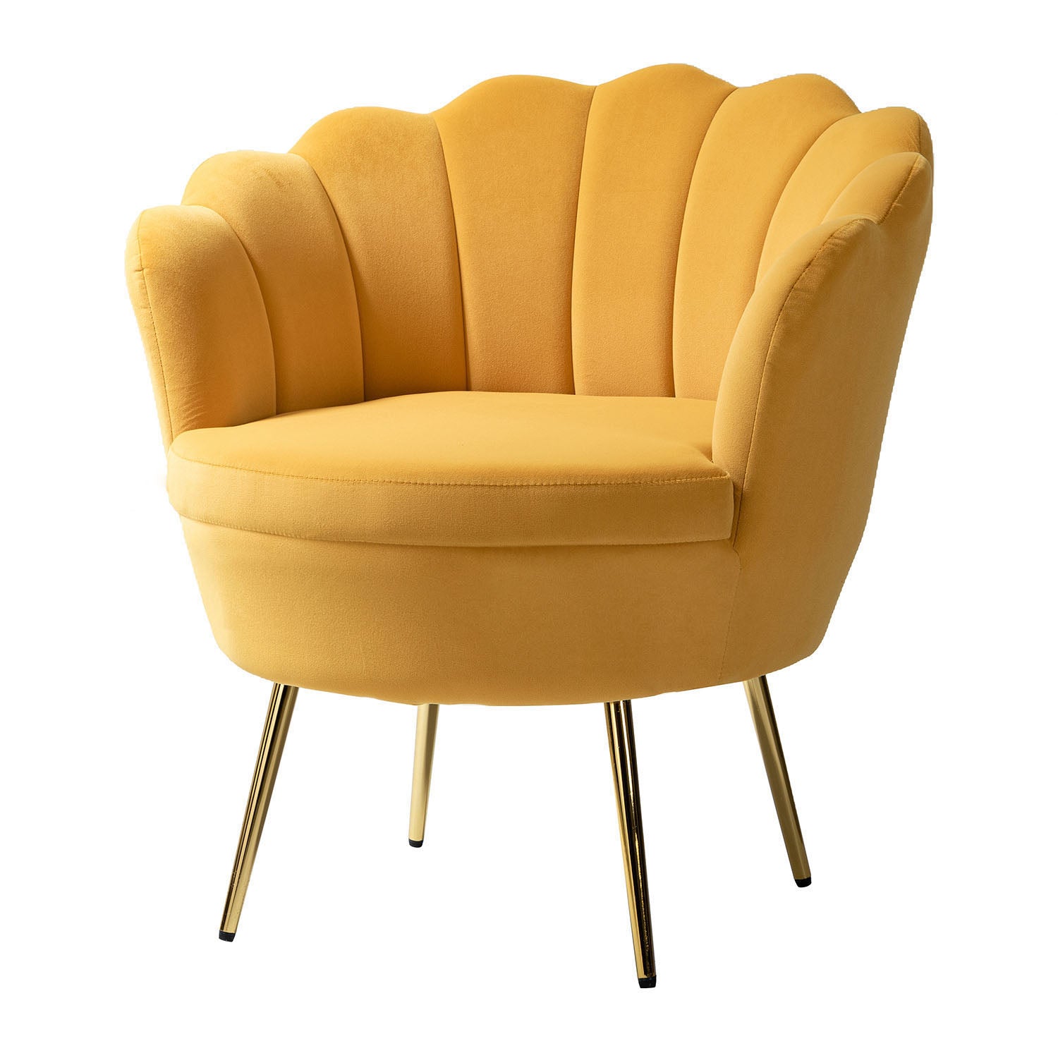 Donata Barrel Chair in Mustard