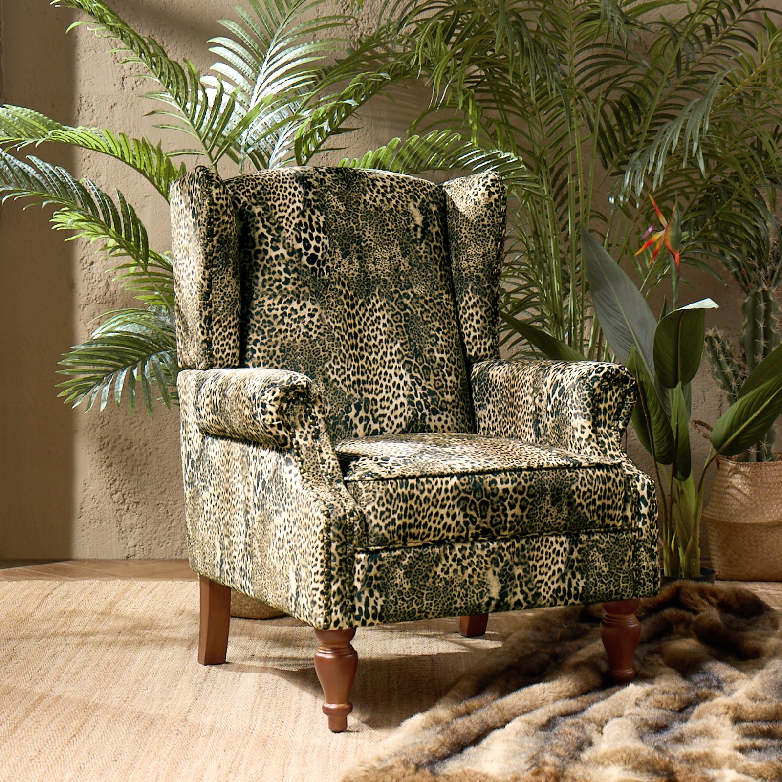 Ivan Armchair in Leopard