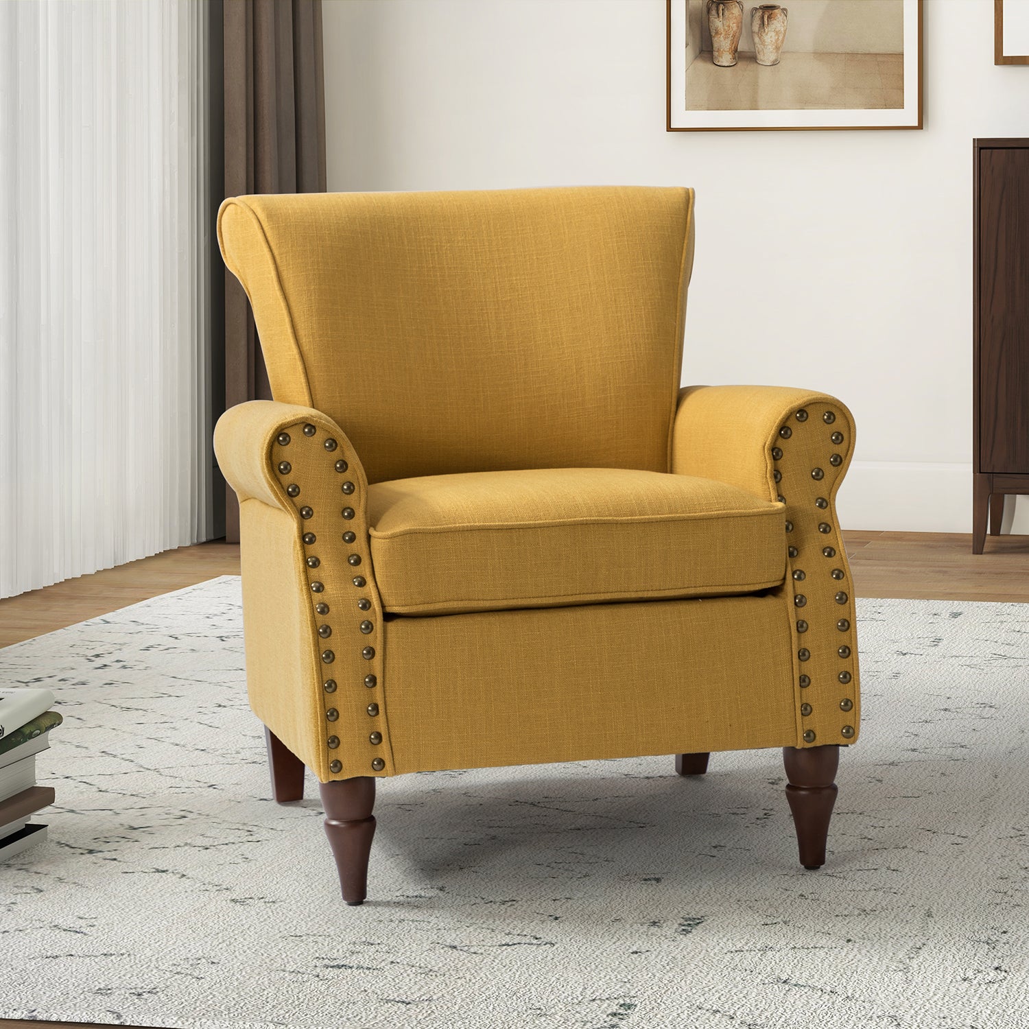 Cythnus Armchair in Mustard