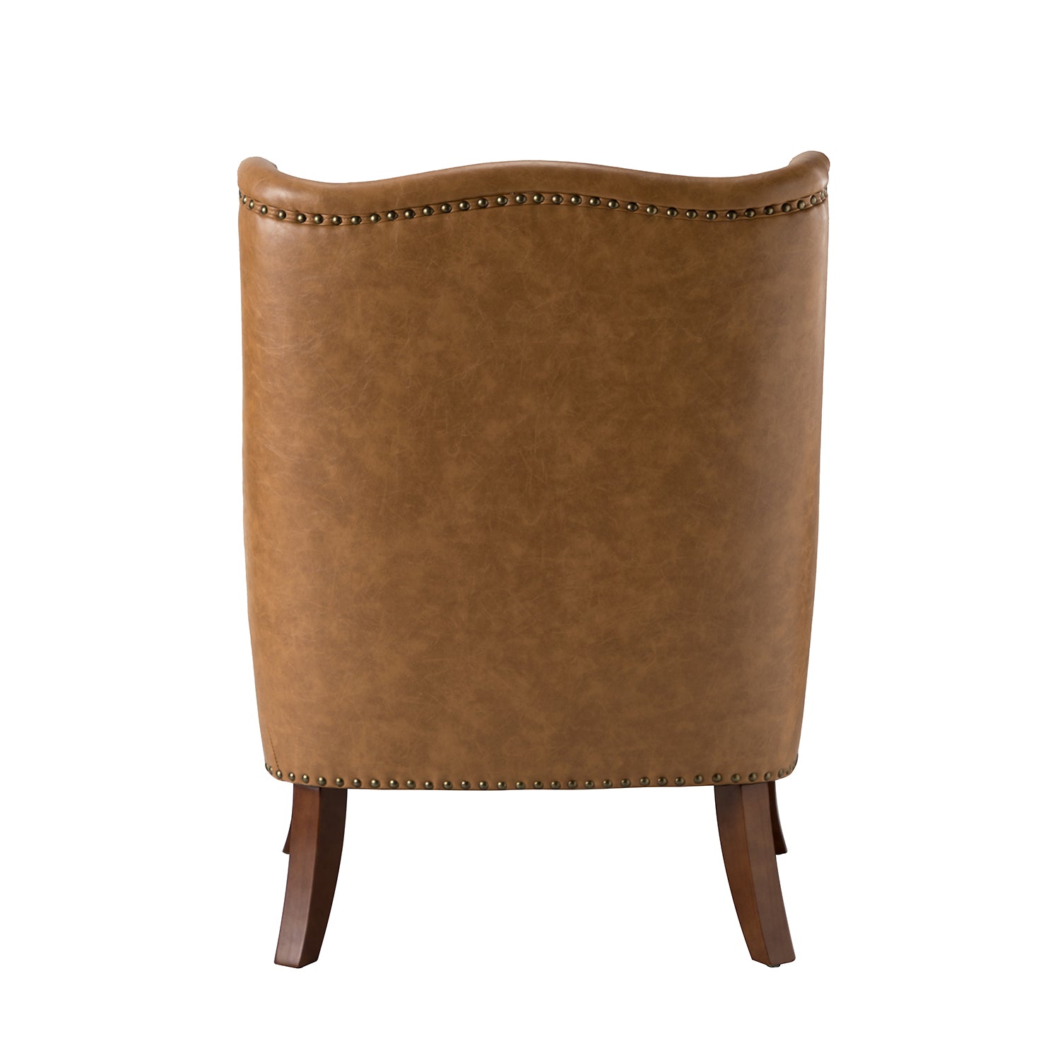 Laurenz Vegan Leather Armchair in Camel