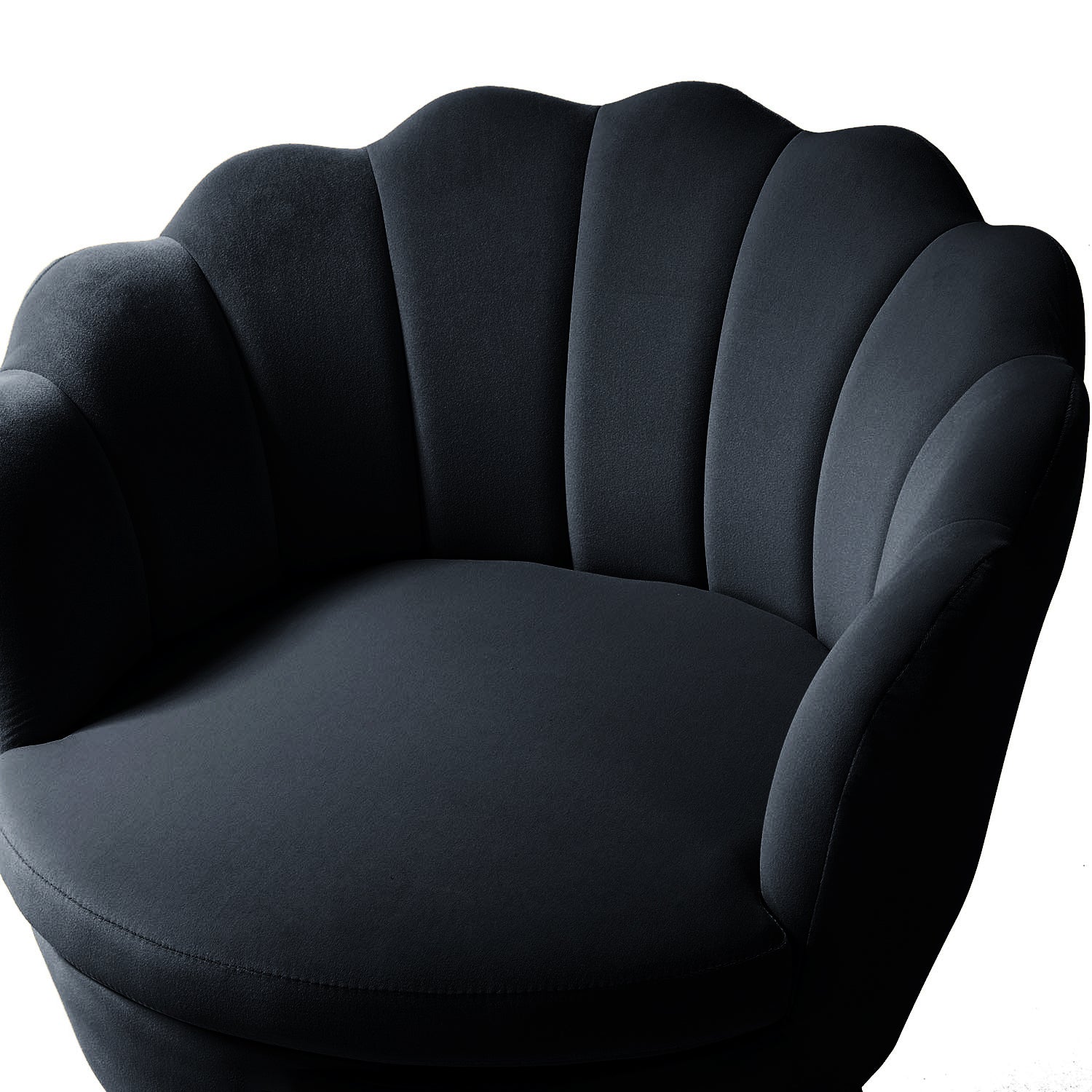 Donata Barrel Chair in Black