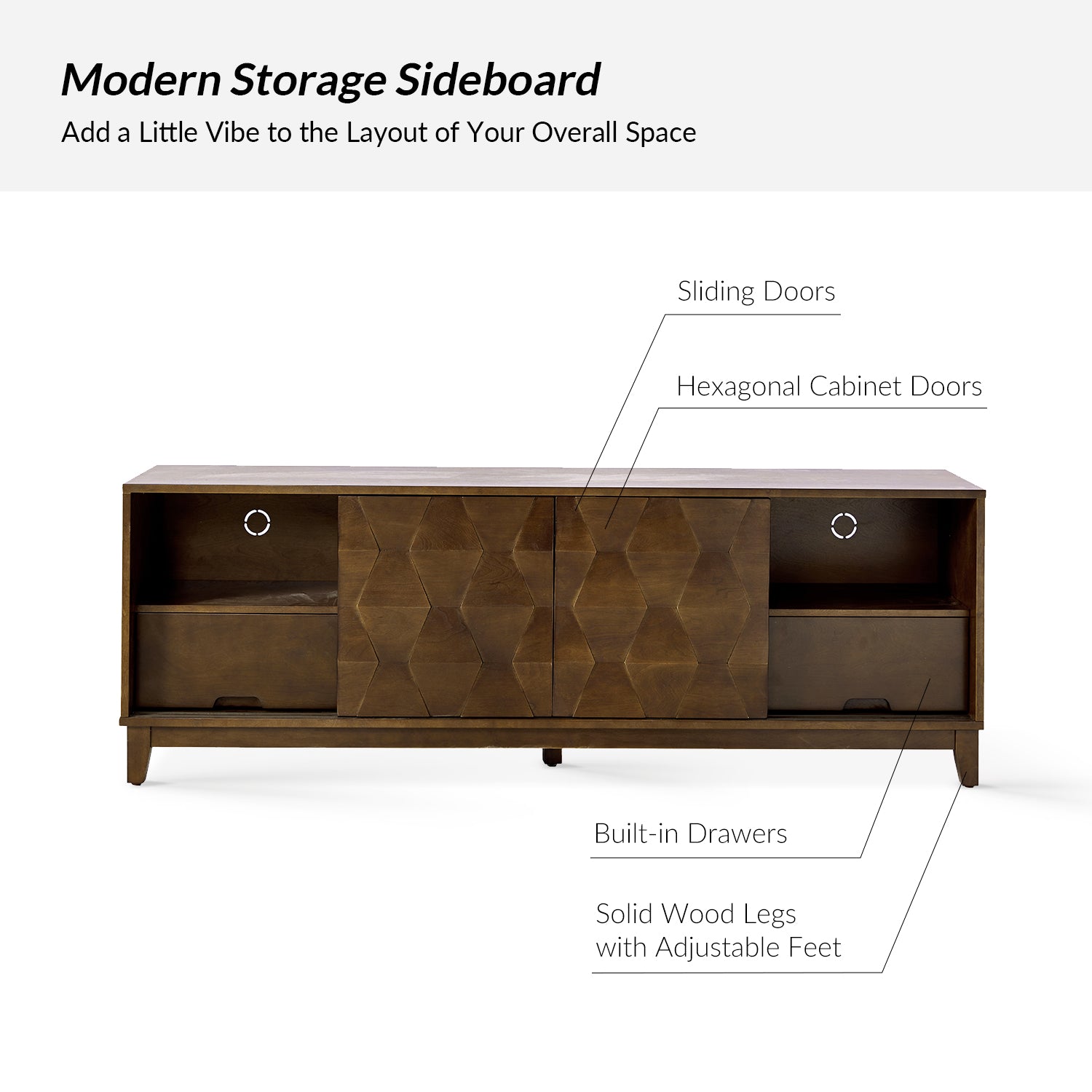 August TV Stand in Walnut