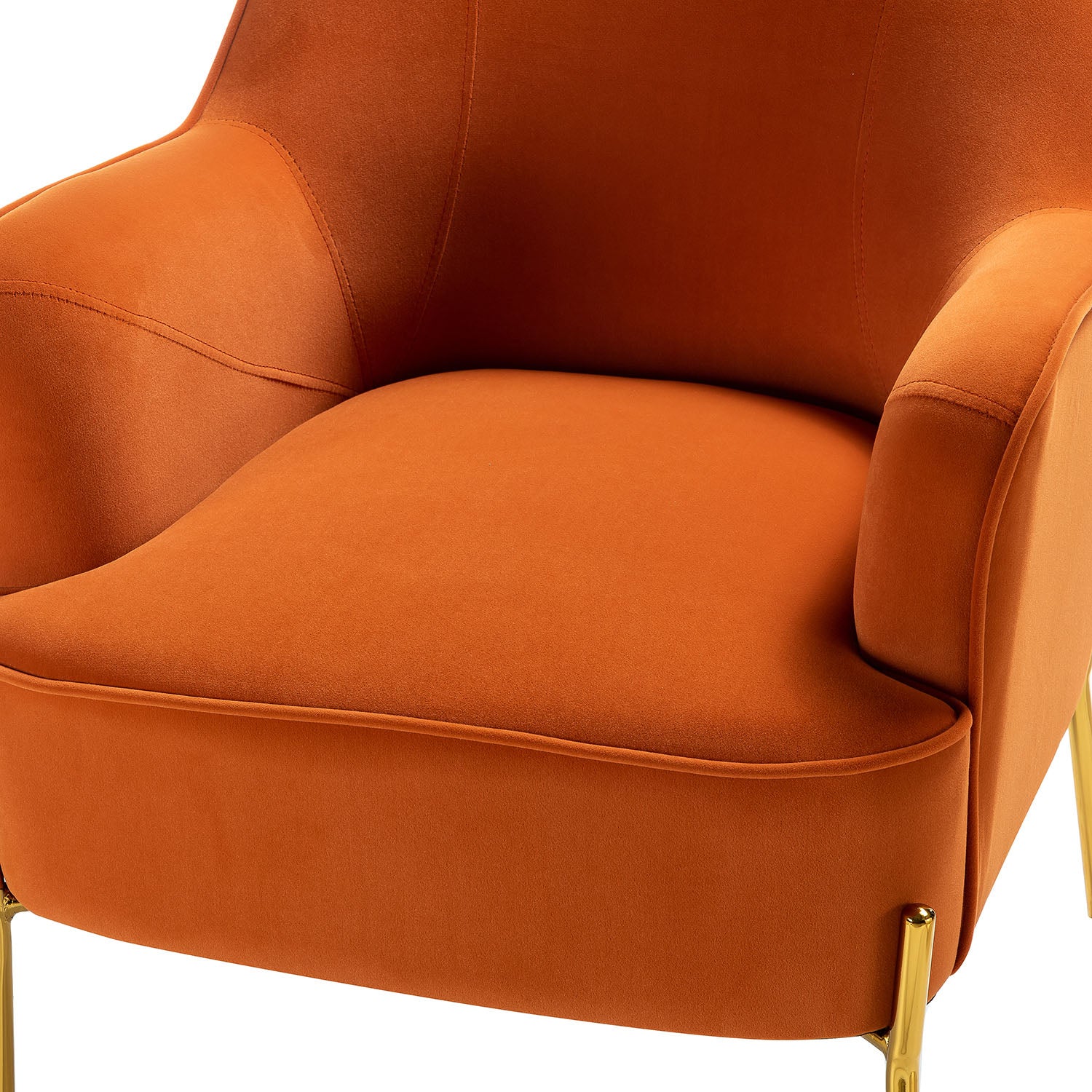 Nora Accent Chair in Orange