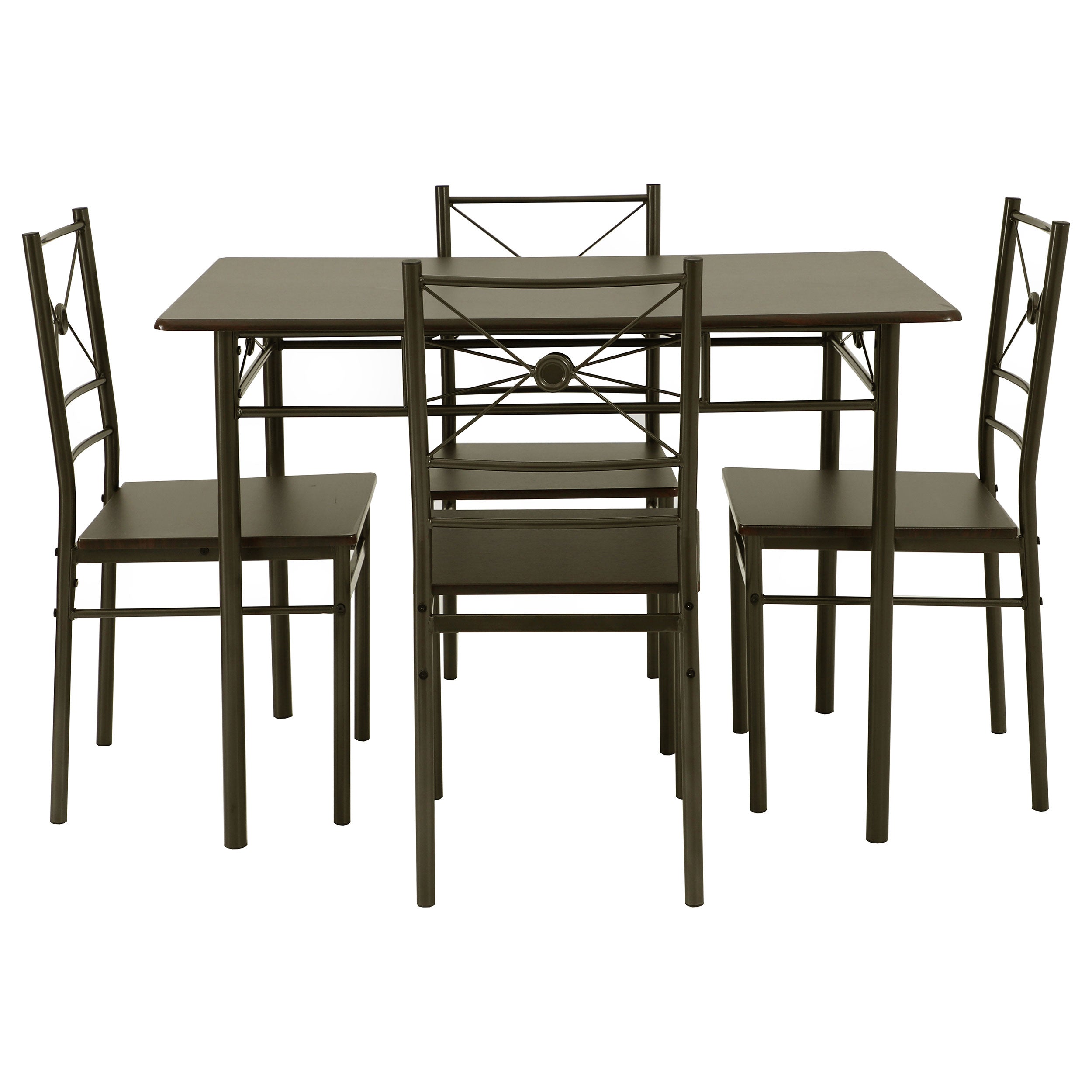 Anna  Rectangular Dining Set Dark Bronze