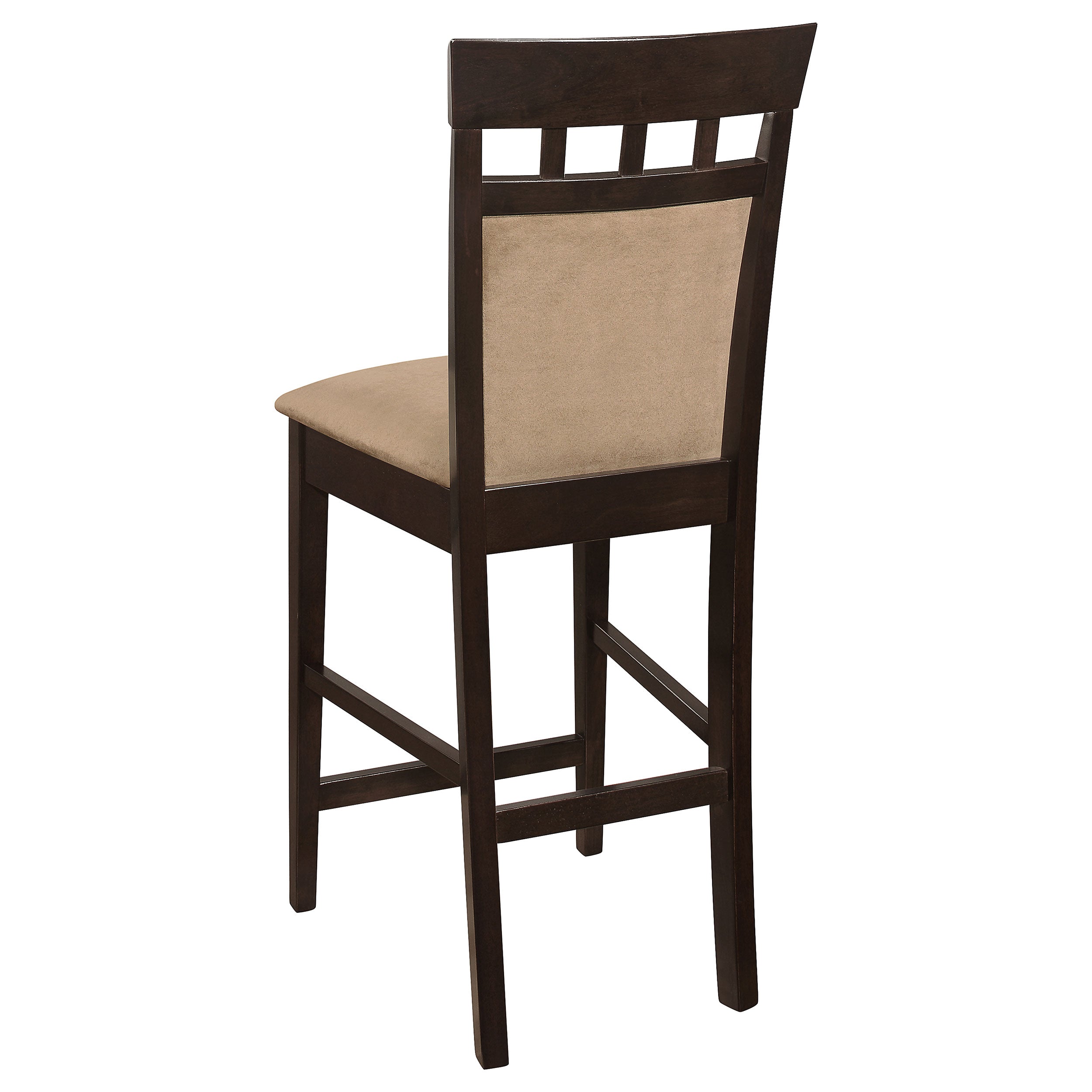 Gabriel Upholstered Counter Height Stools Cappuccino and Beige (Set of 2)