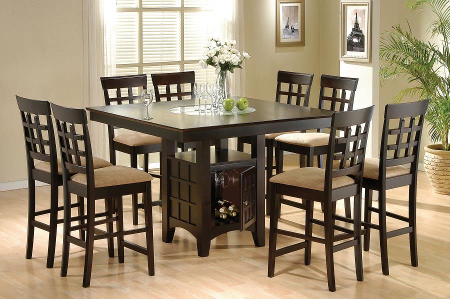 Gabriel Square Counter Height Dining Set Cappuccino